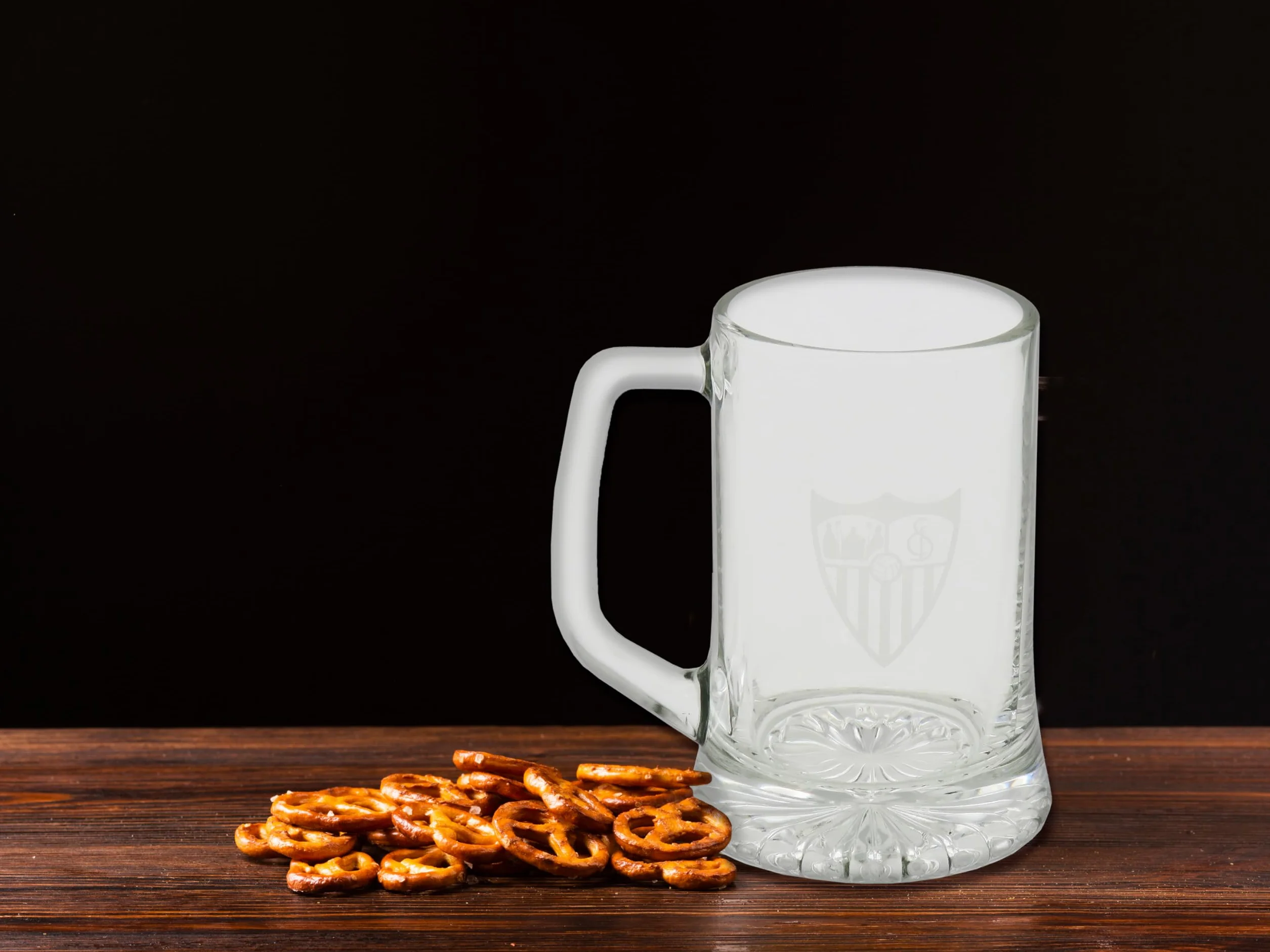Sevilla FC Jarra de Cerveza Vidrio 280 ml Transparente Producto Oficial