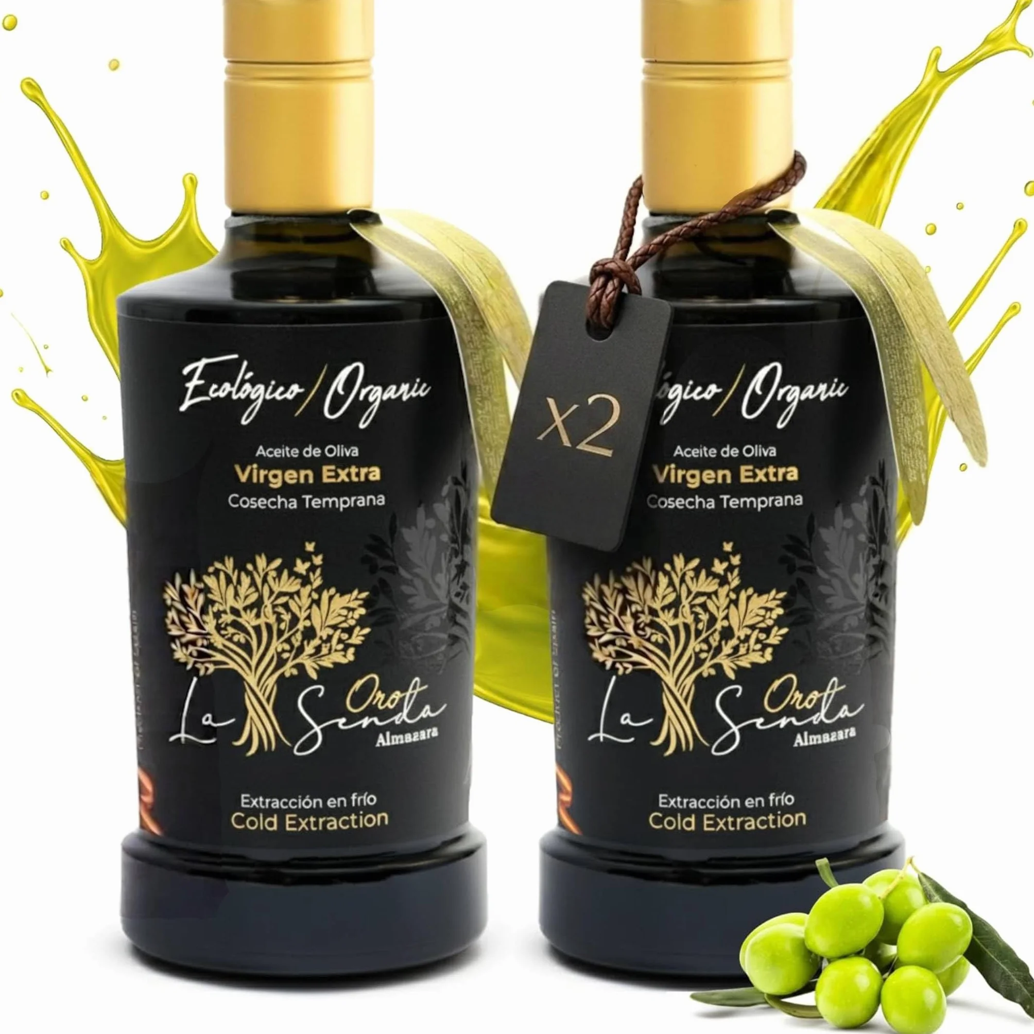 Almazara la Senda Aceite de Oliva Virgen Extra Picual & Cornicabra 1L Pack x2