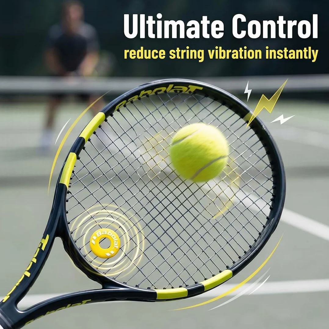 Amortiguador Raqueta Tenis Silicona Antivibrador 8 Piezas Accesorios Tenis Bádminton Squash