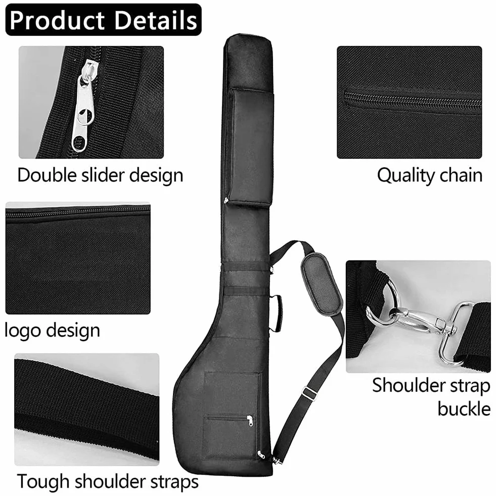 Bolsas de golf plegables negras para transporte