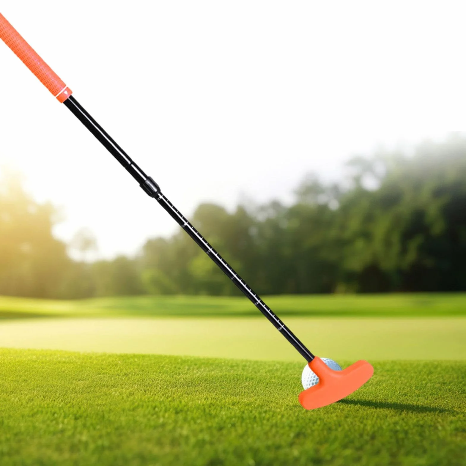 Putter de Golf Mini Retráctil, Club de Putting Bidireccional para Patio