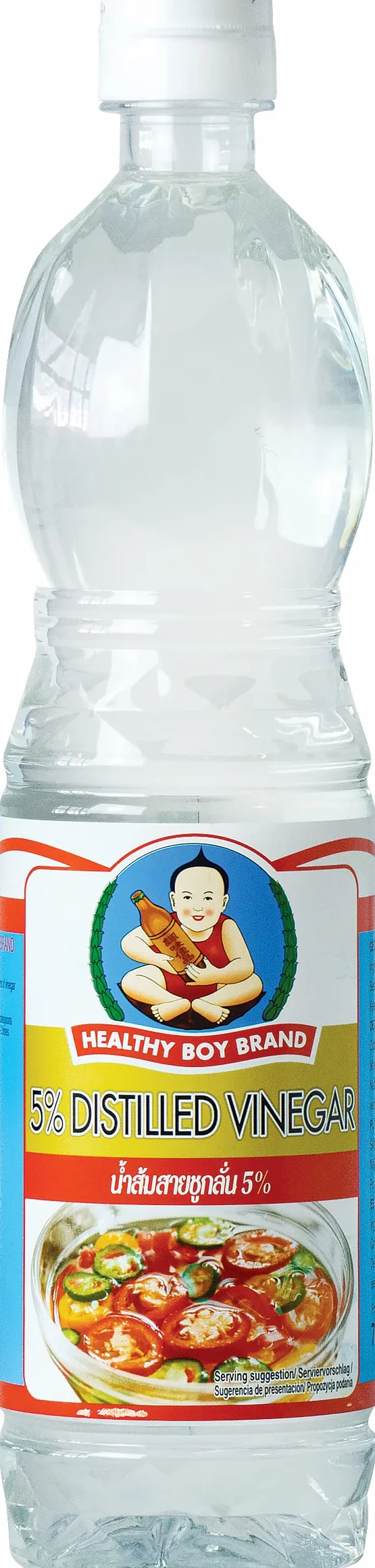 Healthy Boy Vinagre de caña de azúcar, 5% de acidez 700 g - Lot de 6
