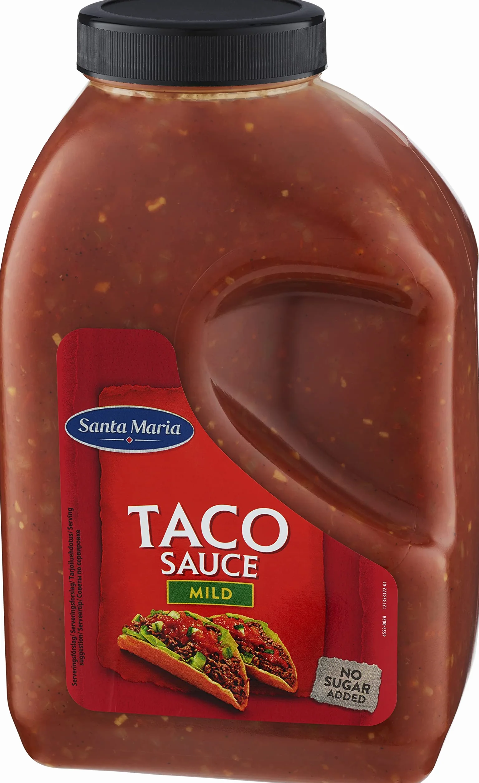 Santa Maria - Salsa Tacos, Condimento perfecto para platos Mexicanos, Salsa suave y sabrosa, Sin azúcares, 3.70 kg