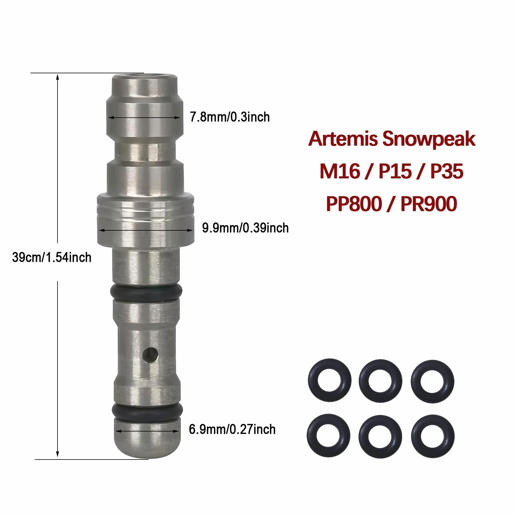 DRYHTEN Adaptador de carga rápida para rifles de airsoft PCP