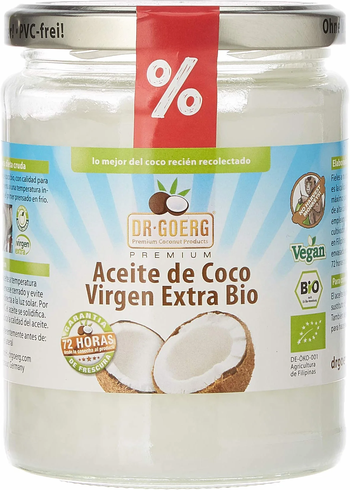 Dr. Goerg Aceite de coco PREMIUM Bio - 400 ml.