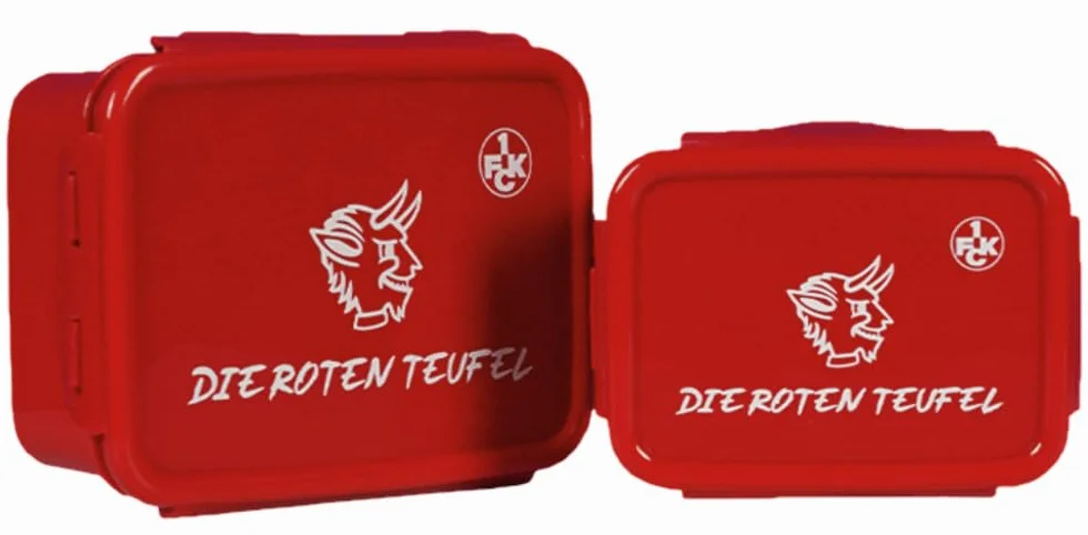 1. FC Kaiserslautern Fiambrera 2 unidades diseño diablos rojos