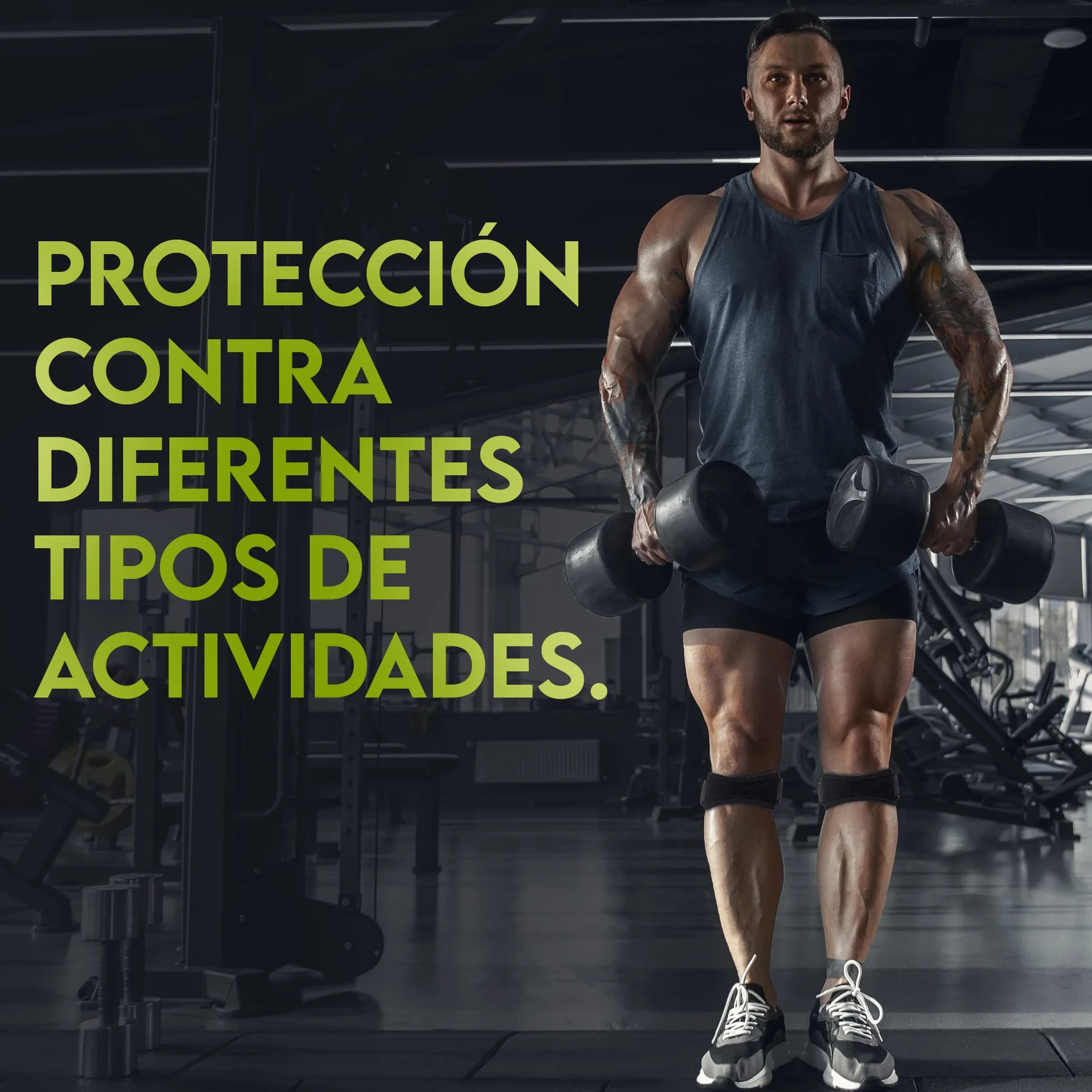 FEVAN Rodilleras Ajustable de Neopreno para Menisco y Ligamento, Antideslizantes, Unisex, Crossfit (Negro)