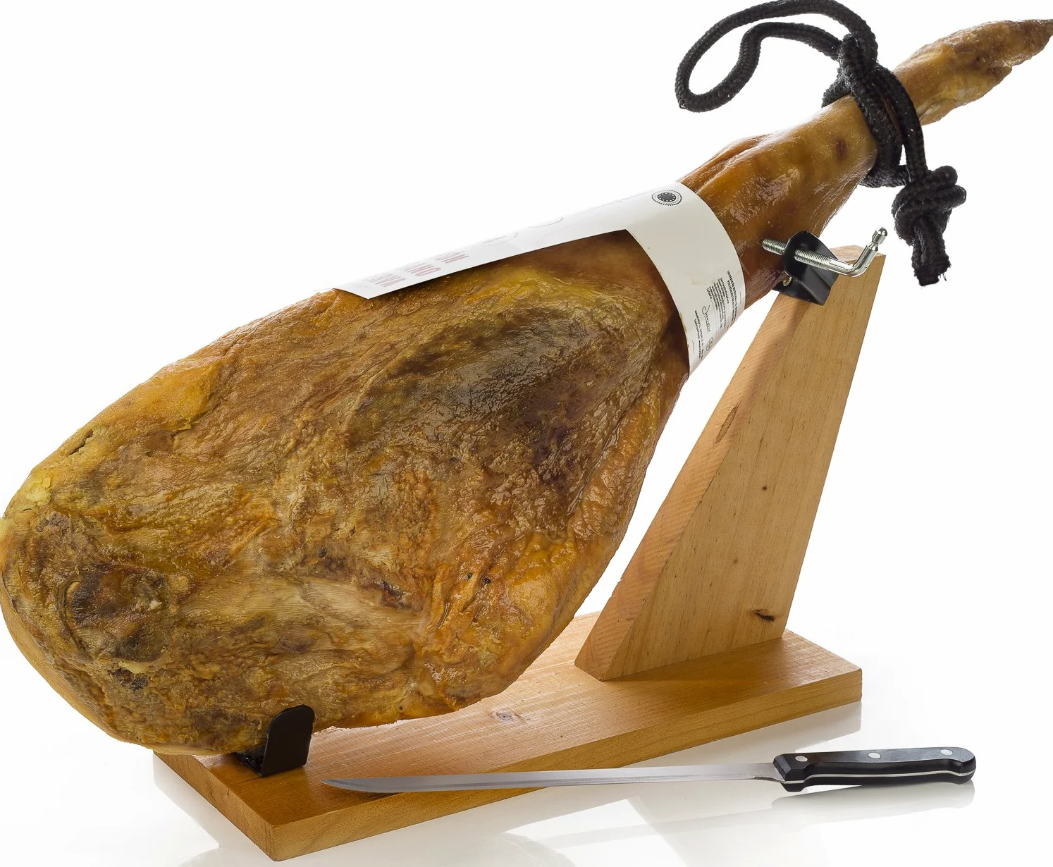 Jamonprive Jamón Serrano Reserva 6.2 - 6.8 Kg + Jamonero + Cuchillo Jamonprive