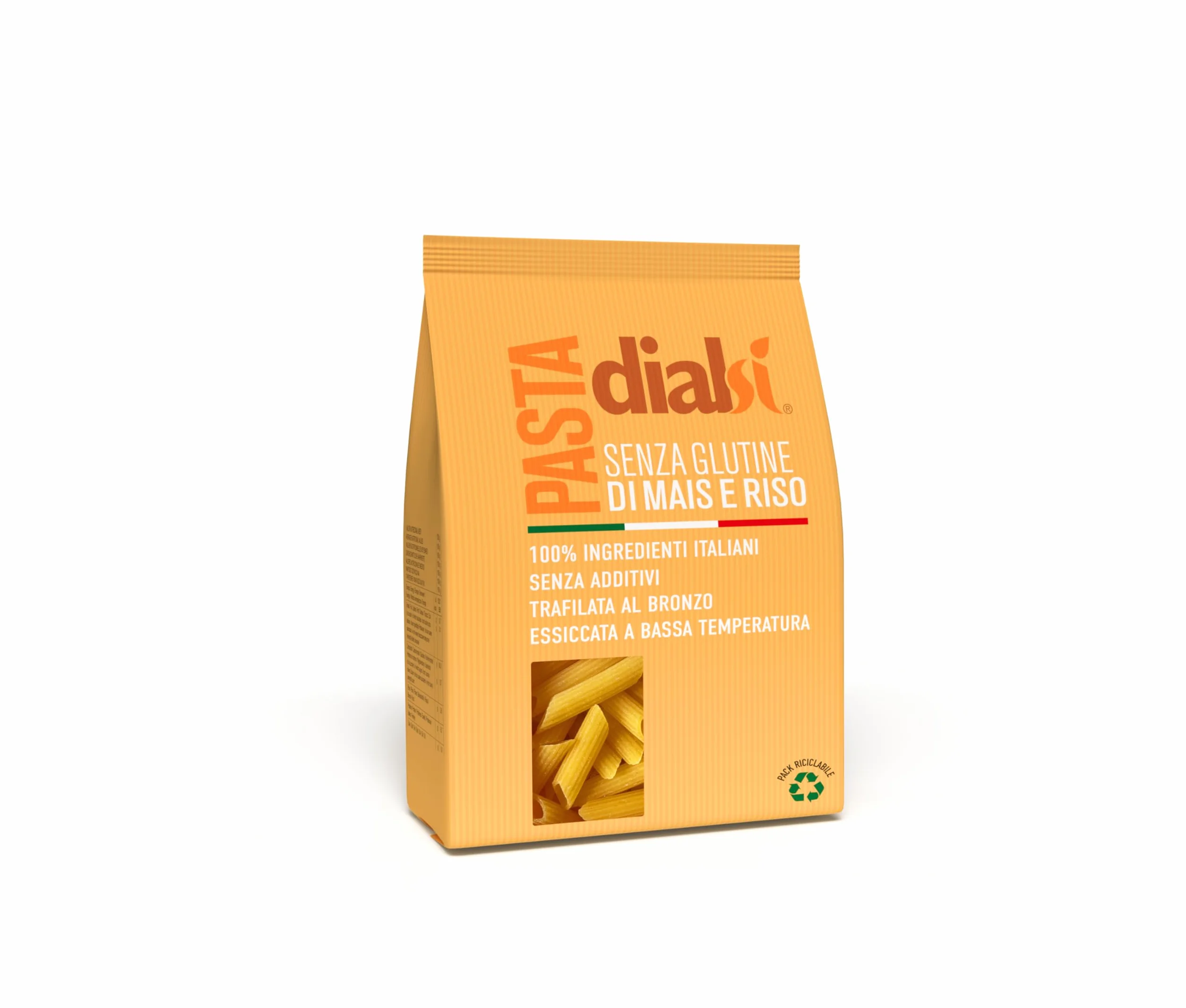 DialSì Pasta Sin Gluten Penne Maíz y Arroz 400g