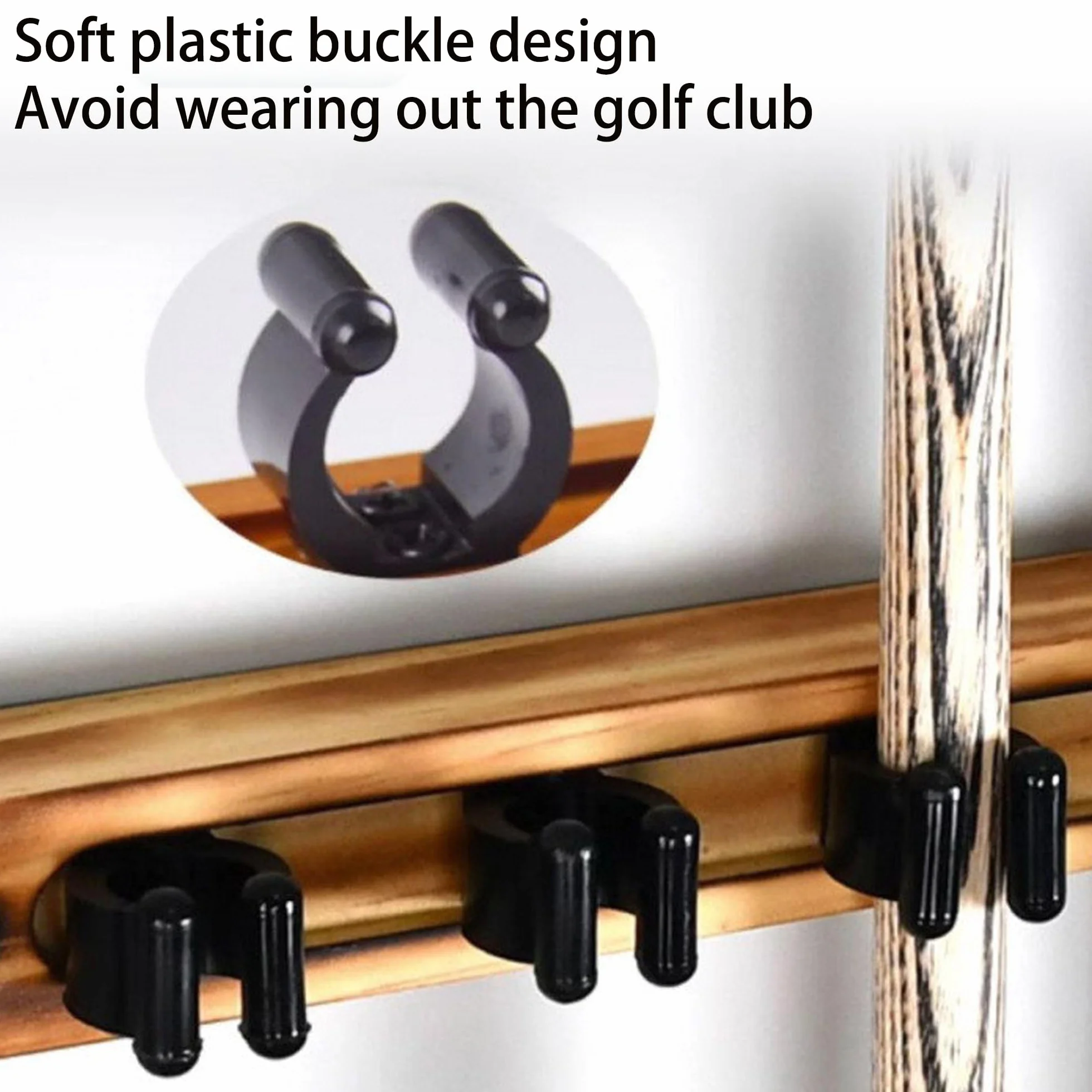 Soporte de Madera para Tacos de Billar, Colgante de Pared con 4 Agujeros, Accesorios para Mesa de Billar
