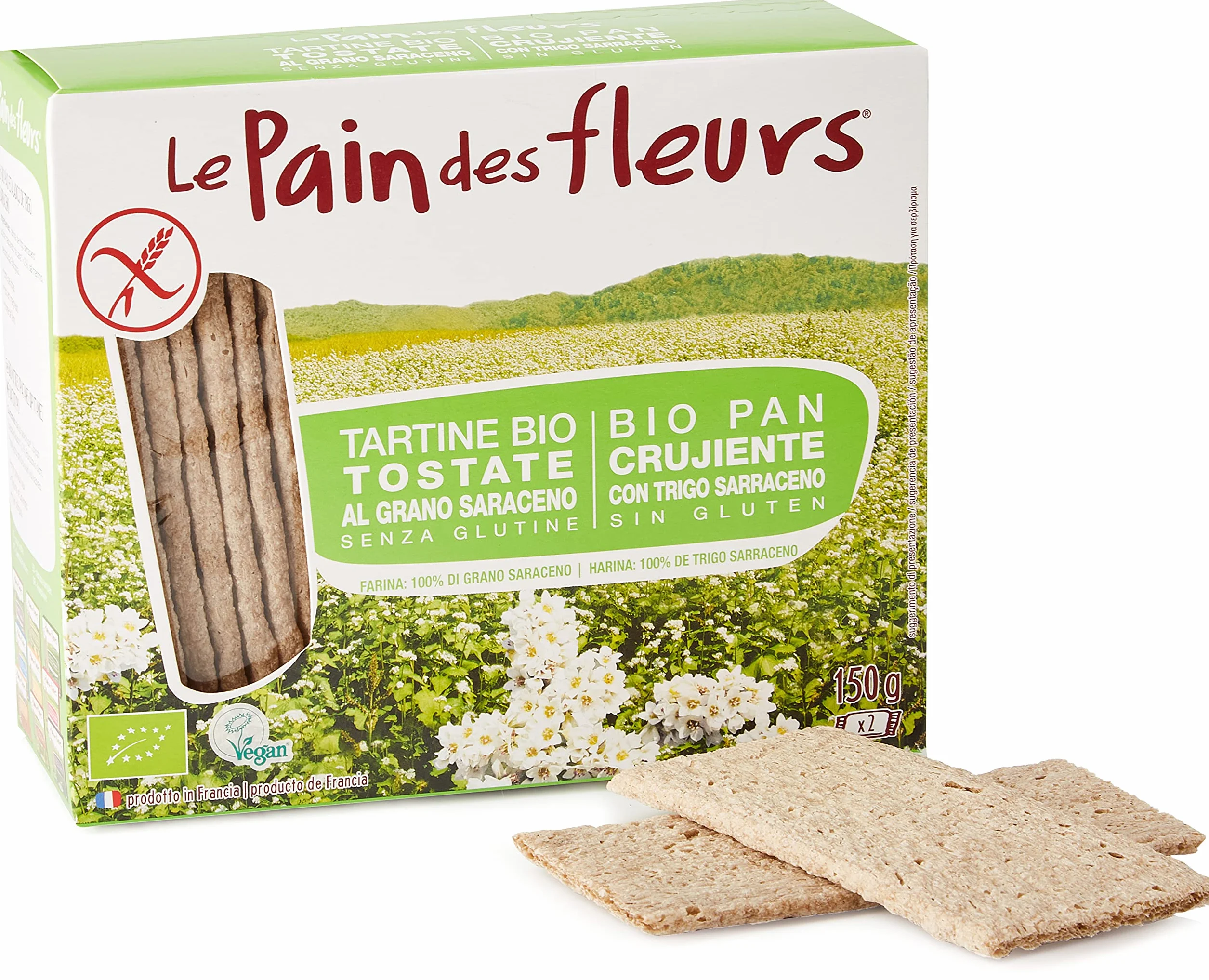 Le Pain des Fleurs KI GROUP SpA Priméal Tartine Al alforfón Orgánica 150 g