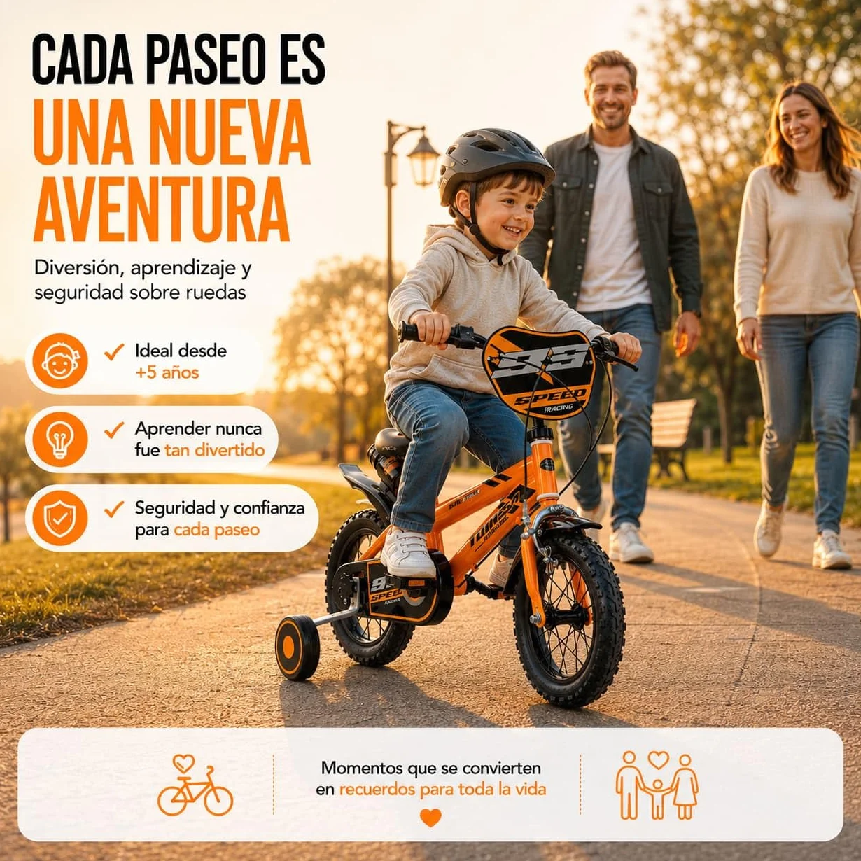 TOIMSA Bicicleta 12" Speed Racing