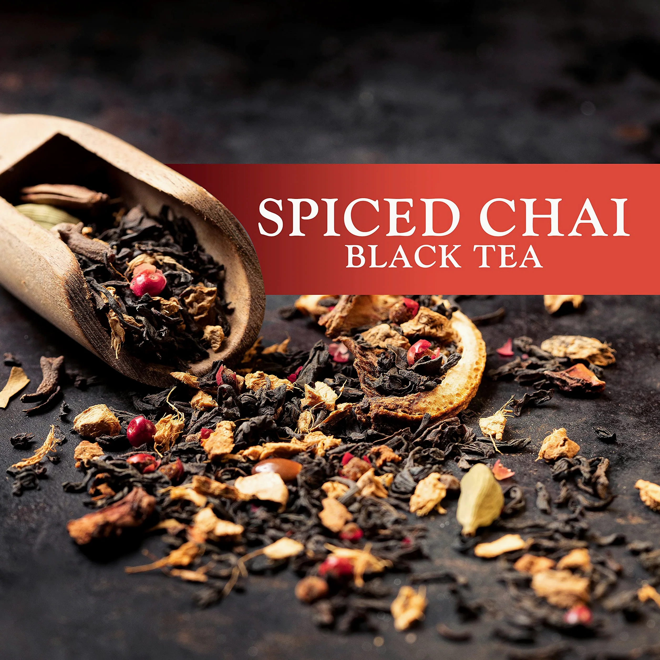 Constellation Tea Cápsulas de té negro Spiced Chai compatibles con cafeteras K Cup incluyendo 2.0, 40 unidades