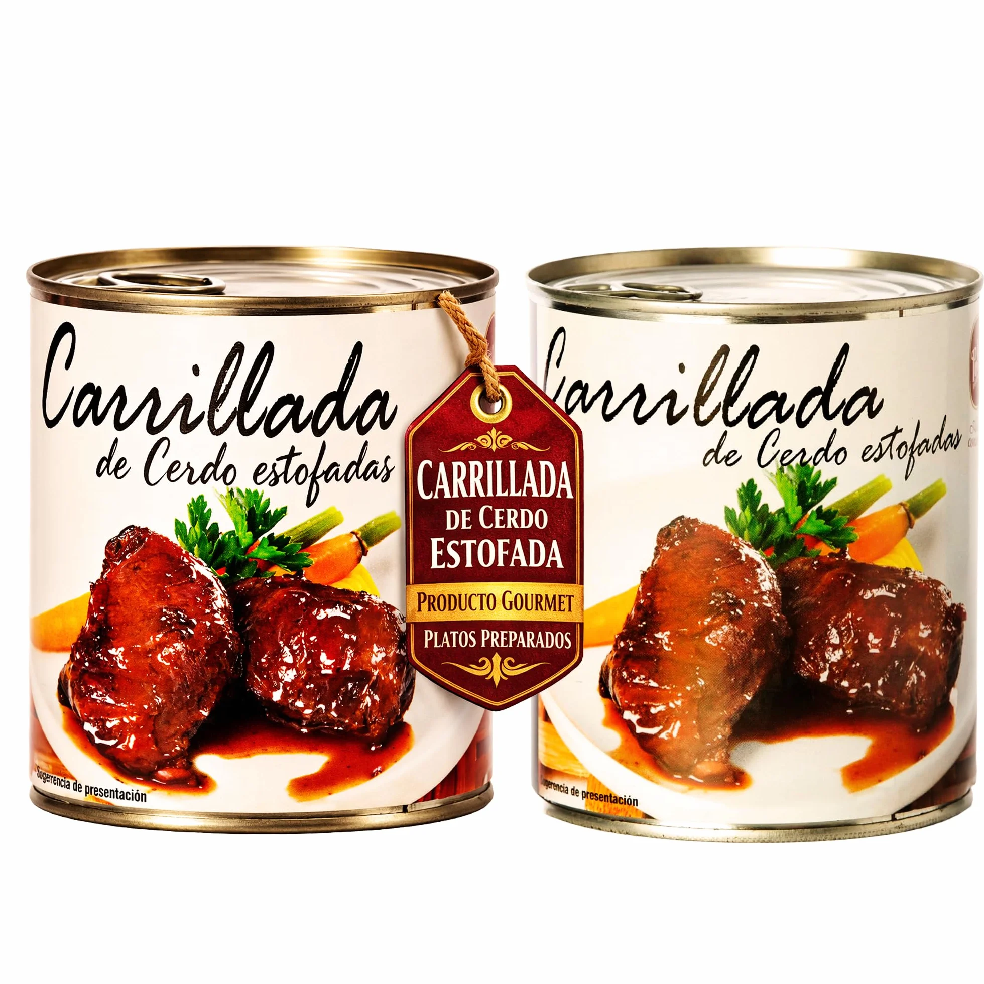 POLGRI Carrilladas de Cerdo Estofadas 800 g Comida Preparada Premium 2 Latas