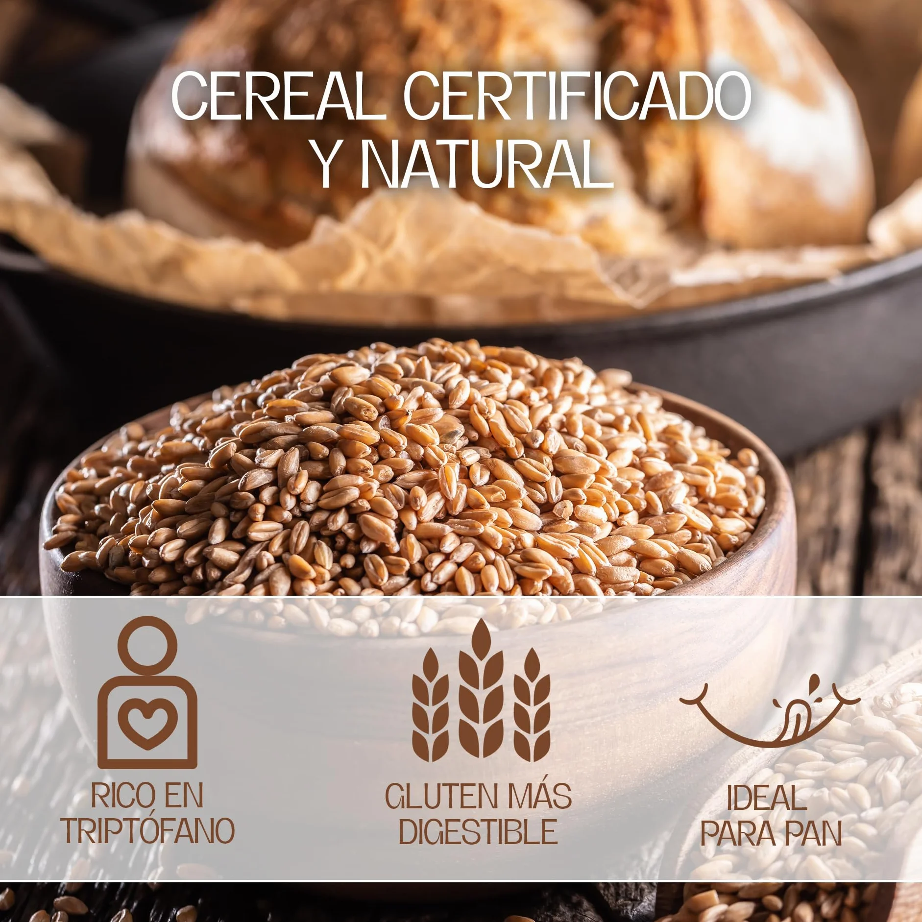Harina De Espelta Integral Ecológica | 5 Kg | De Molino De Piedra | Para Pan Y Repostería | Harina Espelta 100% Natural | Favorece El Tránsito Intestinal | Fibra Alta Y Sabor Tradicional