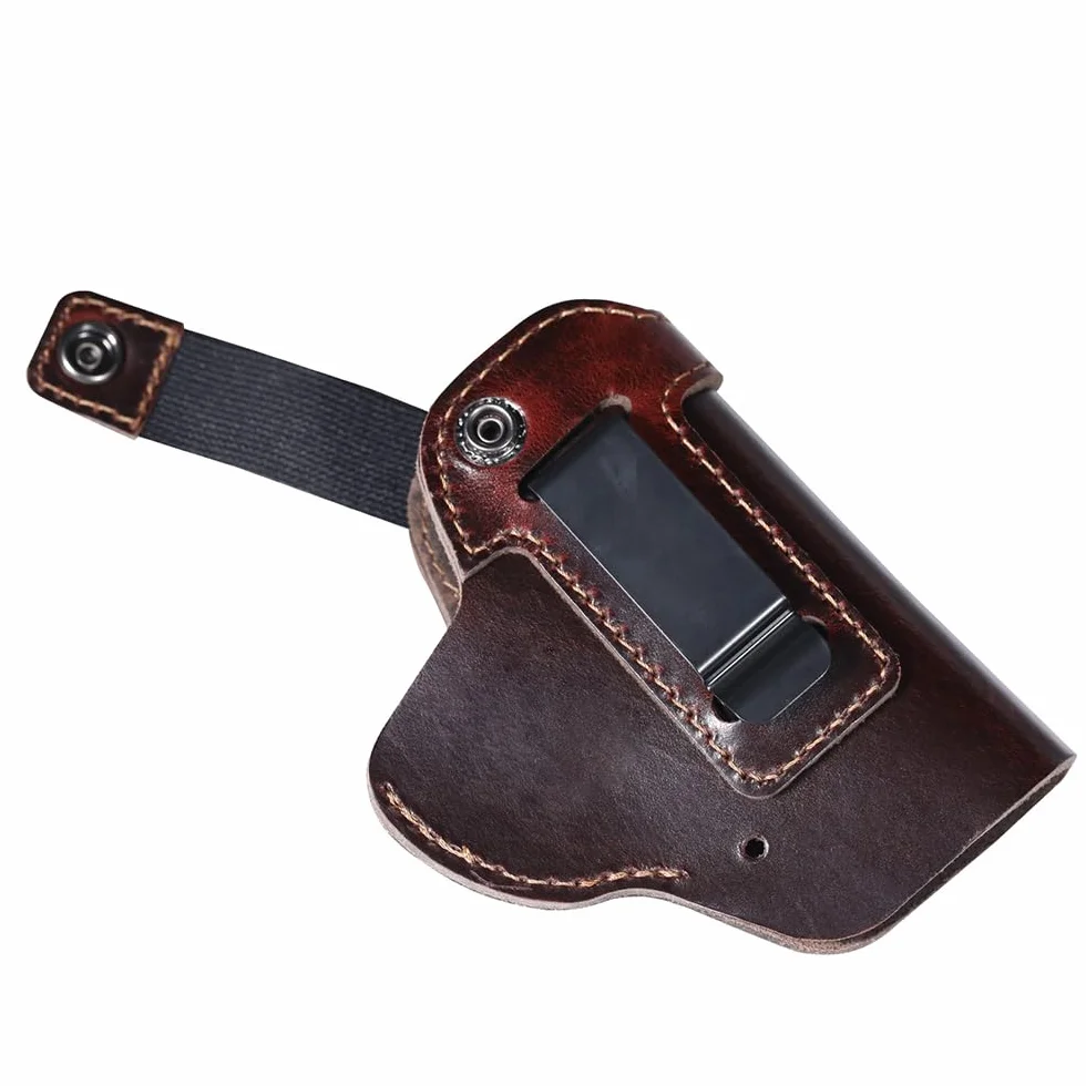 Funda de Cuero para Pistola Oculta con Cinturón Táctica