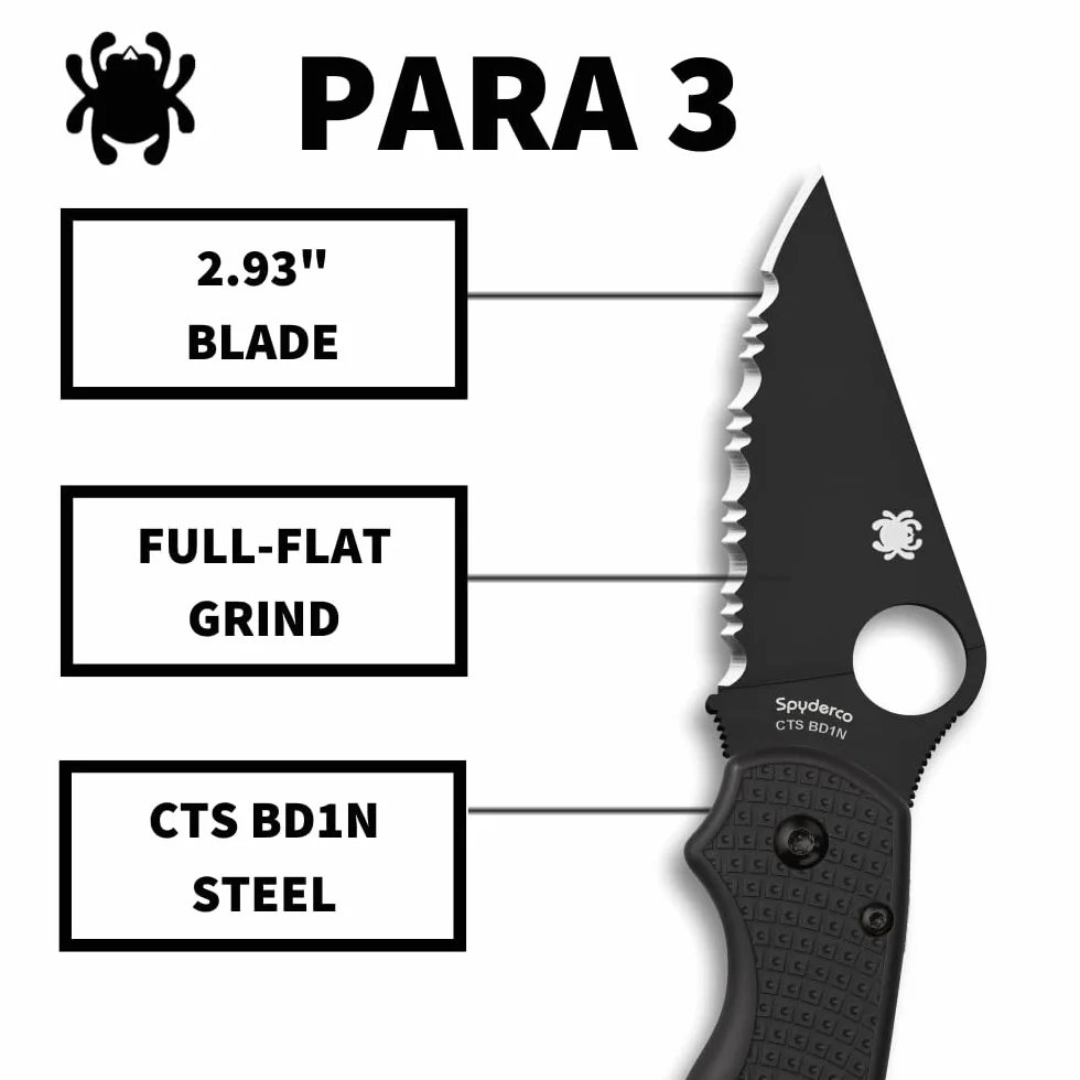 SpyderEdge Para 3 Mango FRN CTS BD1N Nóż składany