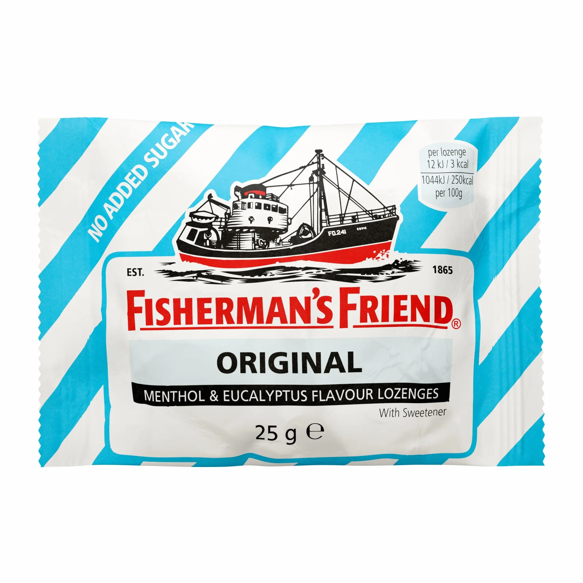 Fisherman's Friend 24 Sachets Menthol Eucalyptus Sans Sucres de 25g