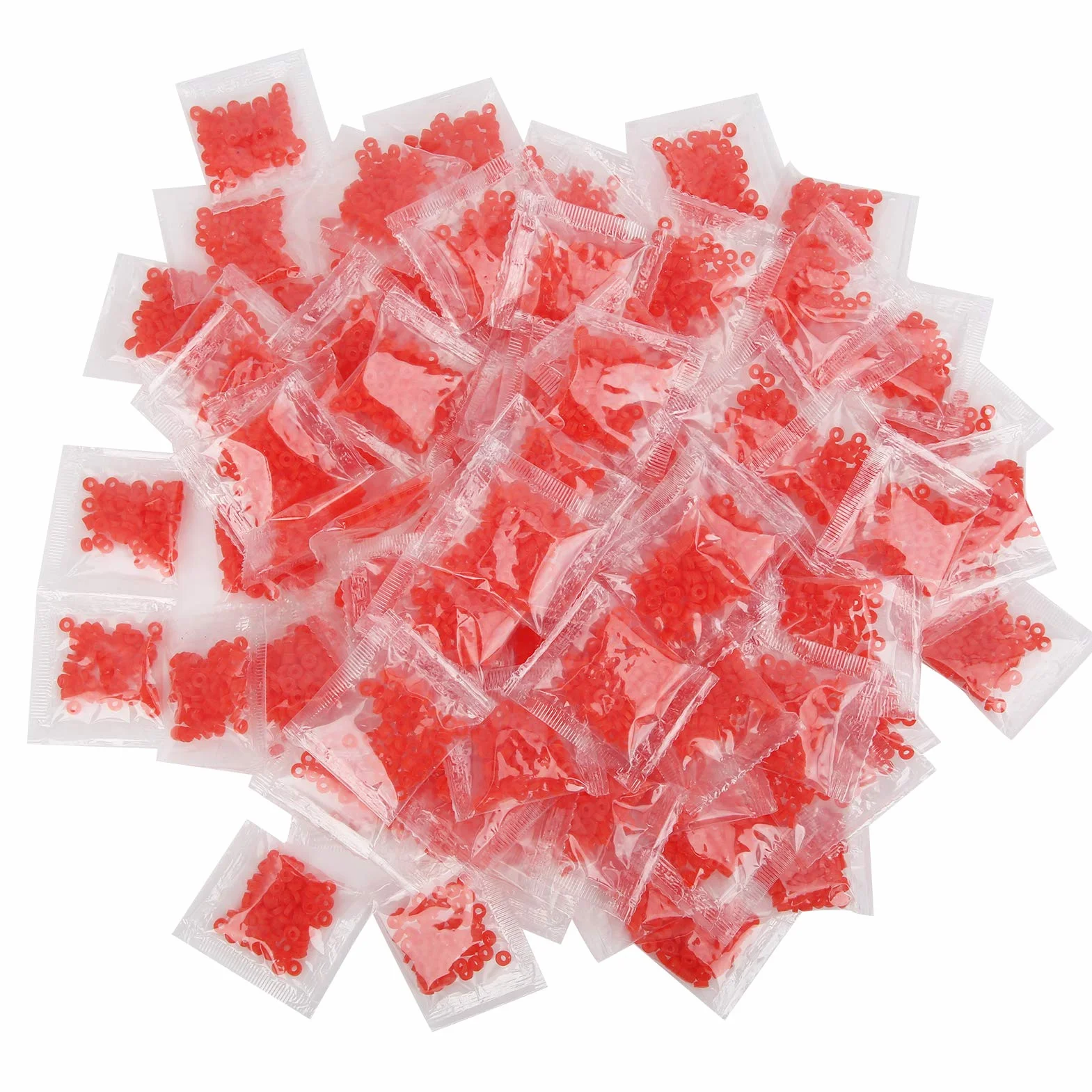Bandas de Goma Elástico Fuerte para Pesca Gruesa 9000 Piezas Rojo