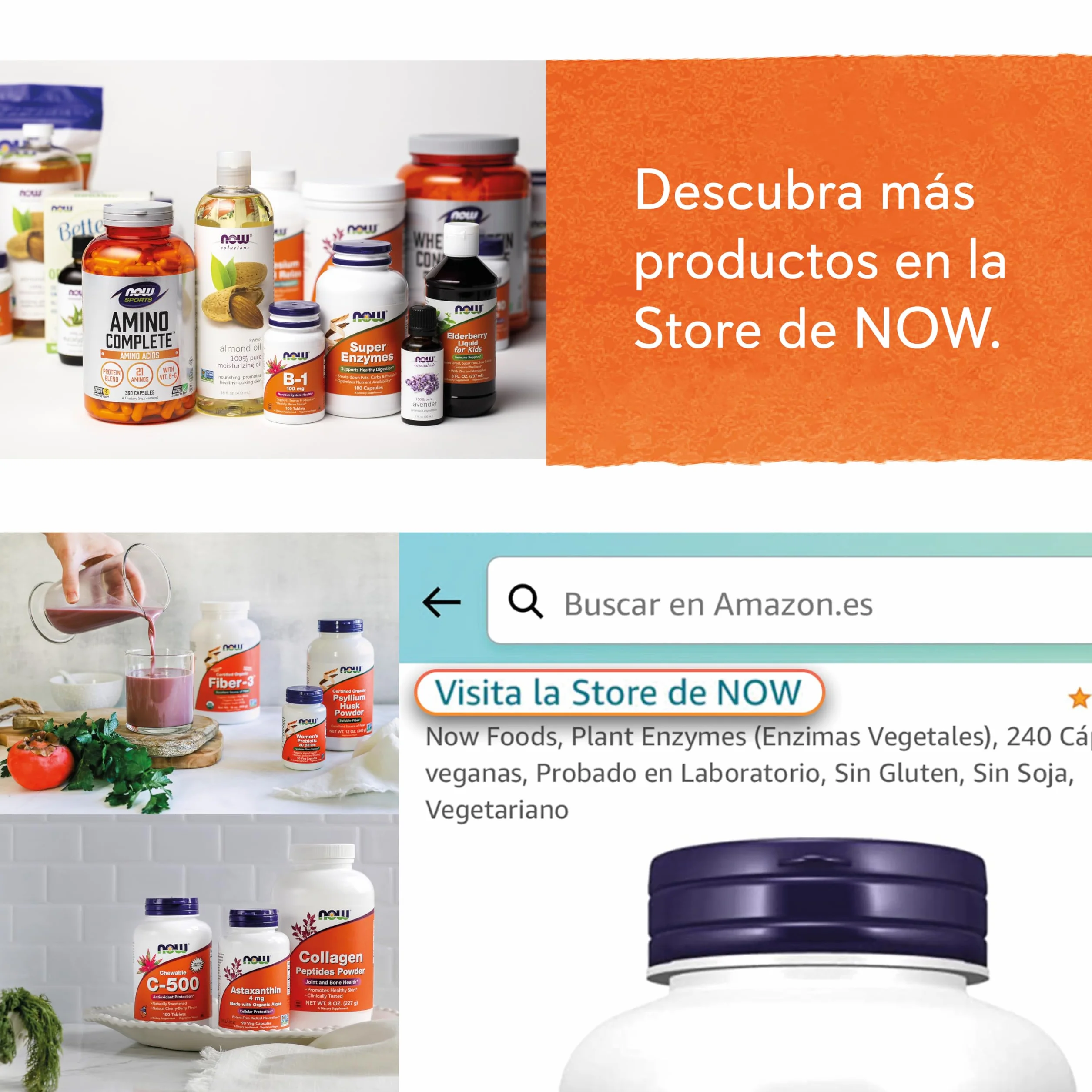 Now Foods, Calcium Citrate, Polvo Puro, 227g, Probado en Laboratorio, Calcio, Sin Soja, Sin Gluten, Vegetariano