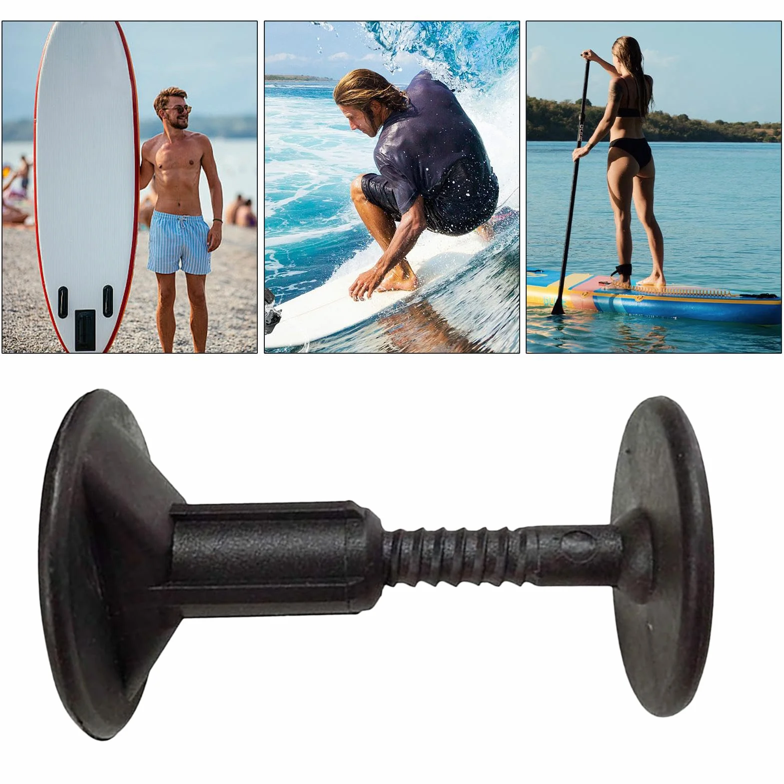 Enchufe para tabla de surf de cuerda para correa, accesorio portátil de fijación bobinado