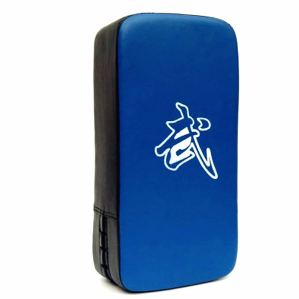 Guantes Boxeo Almohadilla de Palma Kick Pads Artes Marciales Golpe Cuerpo Pad Azul Talla Única
