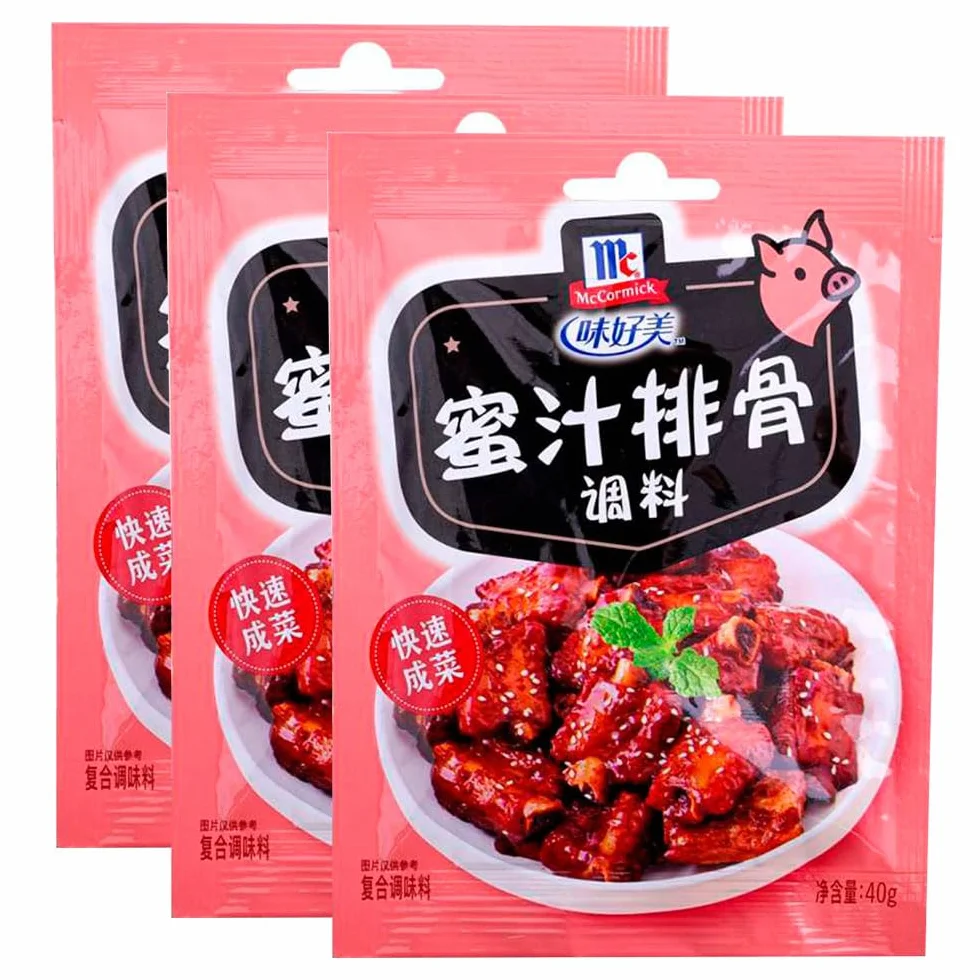 Preparado para Costillas Estilo Chino 40 g en polvo para salsa intensa y brillante fácil y rápida