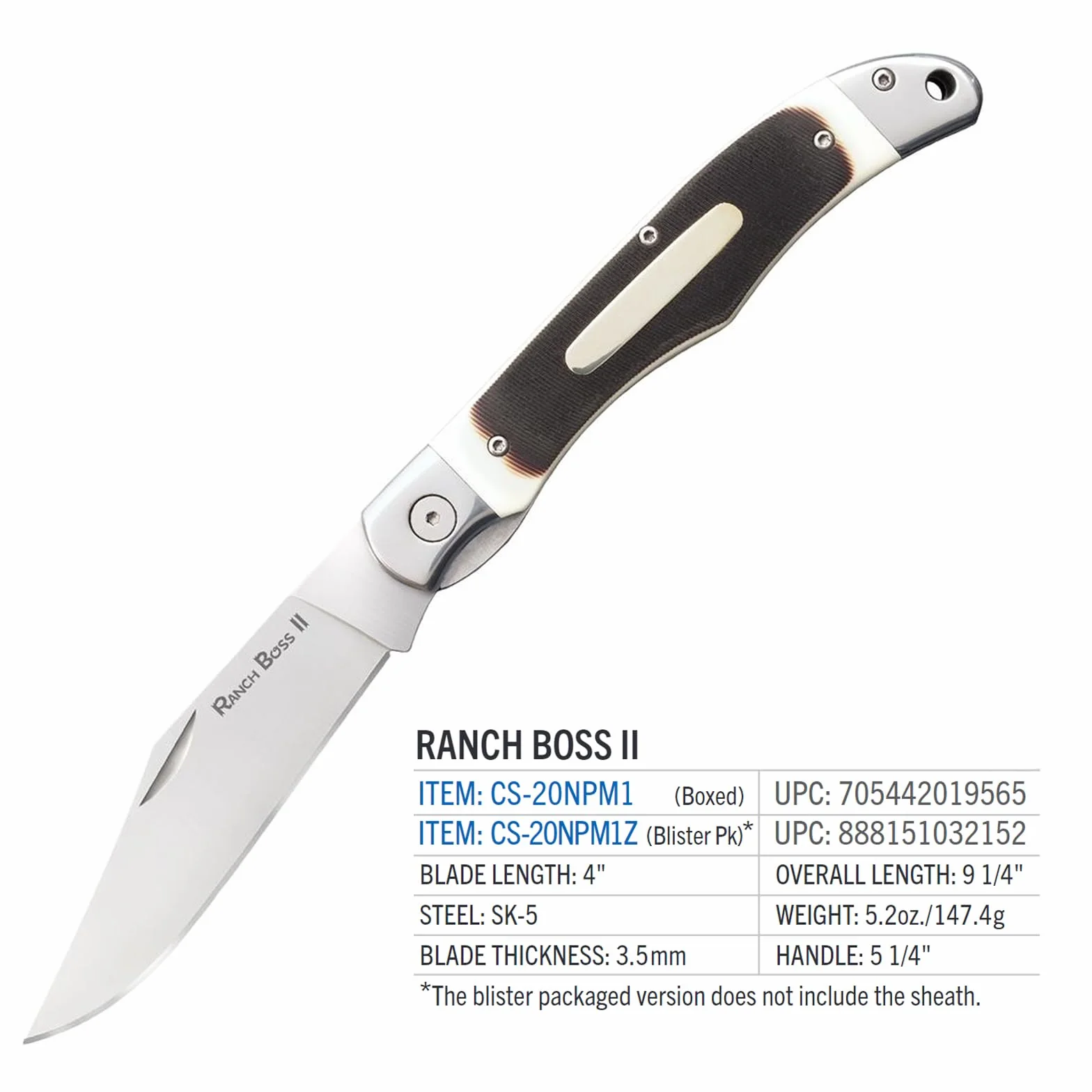 Cold Steel Ranch Boss II Big Folding Knife