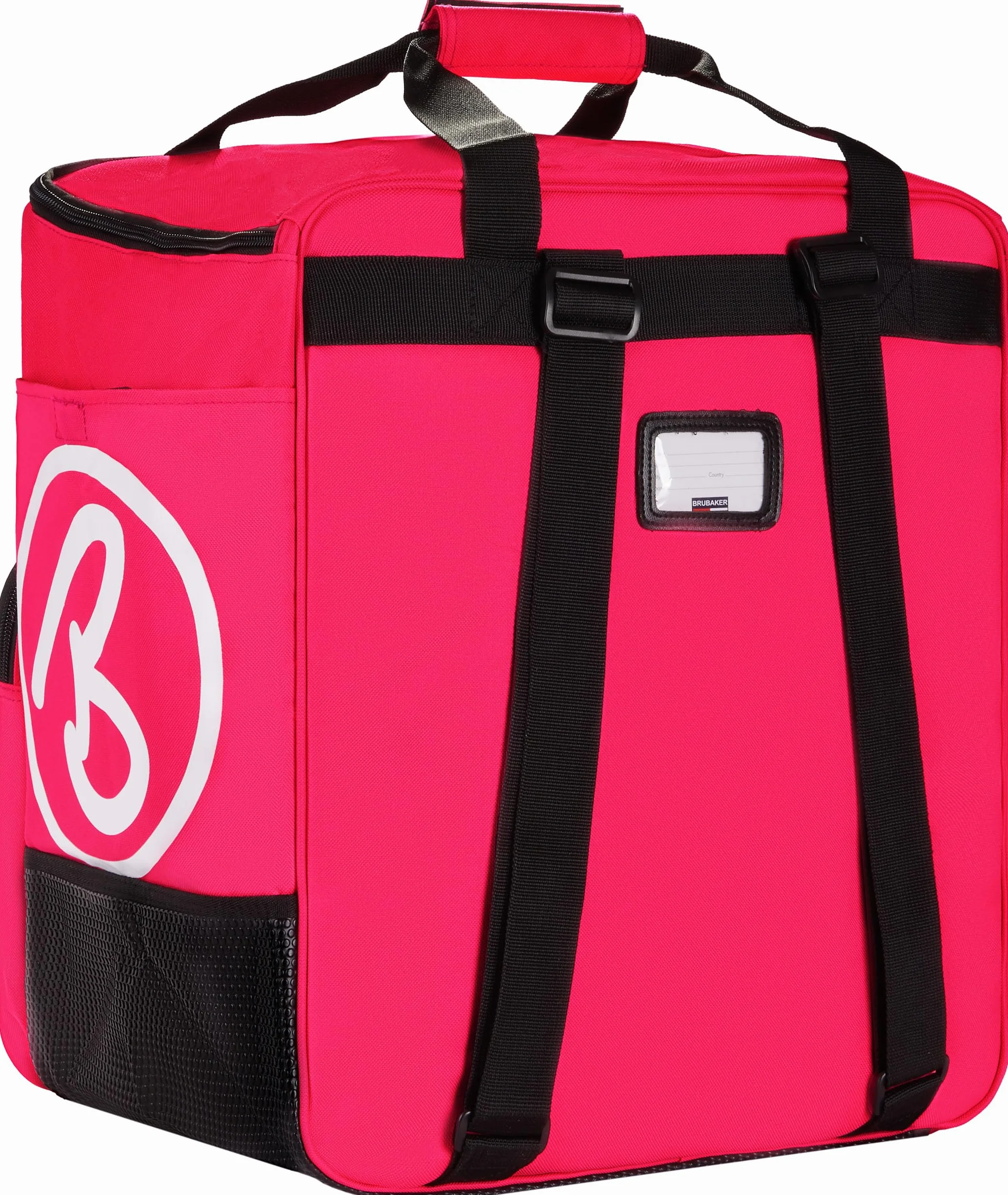 BRUBAKER Super Champion 2.0 Bolso para Deporte Mochila Porta Botas De Esquí Rosa Blanco