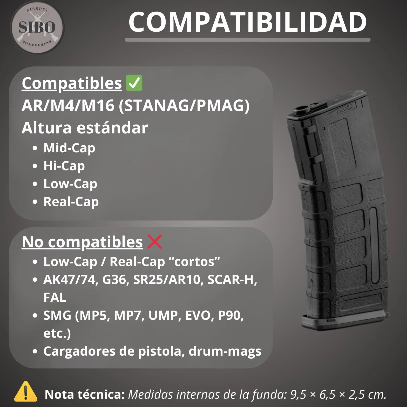 Sibo Fundas Protectores Silicona Antideslizante para Cargadores Airsoft AR M4 M16 STANAG PMAG Pack 2 Verde