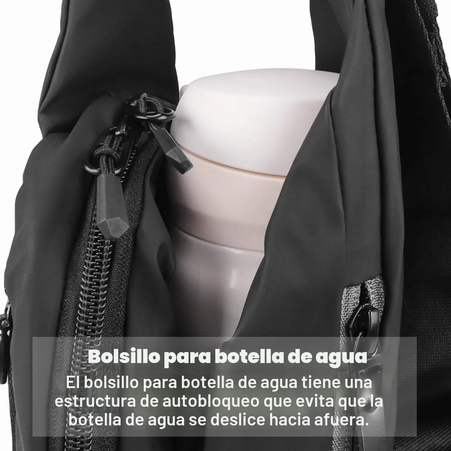 FORETOY Riñonera Impermeable Deportiva 4 Bolsillos con Botella para Running Marcha Bici