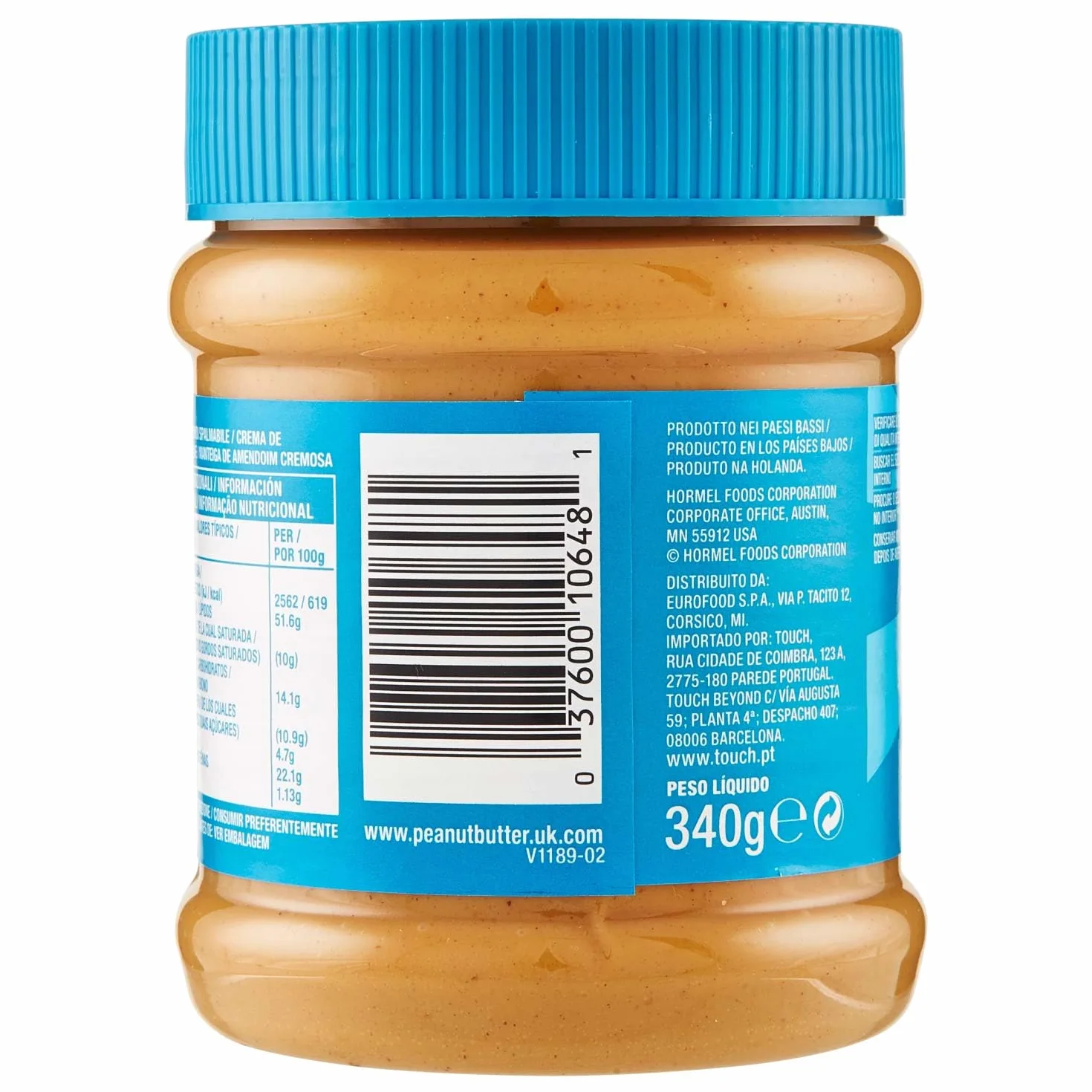 Skippy Crema de manteca de cacahuetes, 340 g