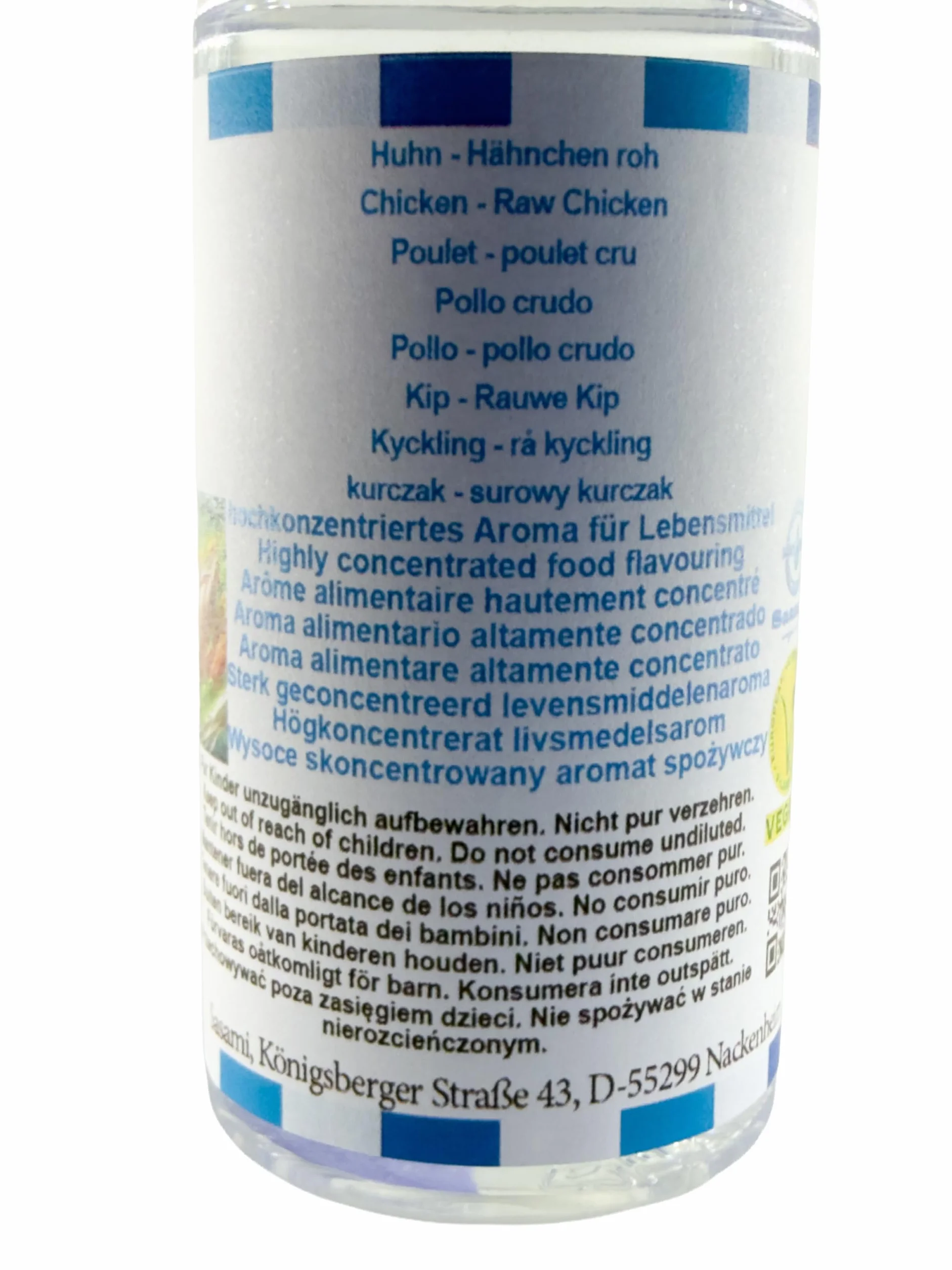 Pollo crudo aroma concentrado - Vegano - Sasami - 10ml