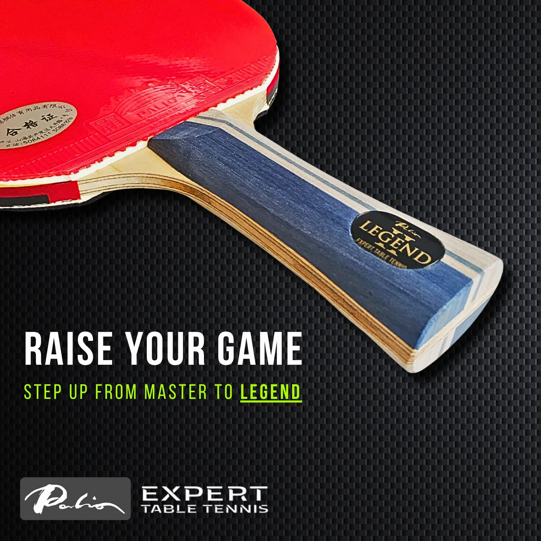 Palio Legend 2.0 Pala de Tenis de Mesa ITTF Avanzada Máxima Potencia Velocidad Giro