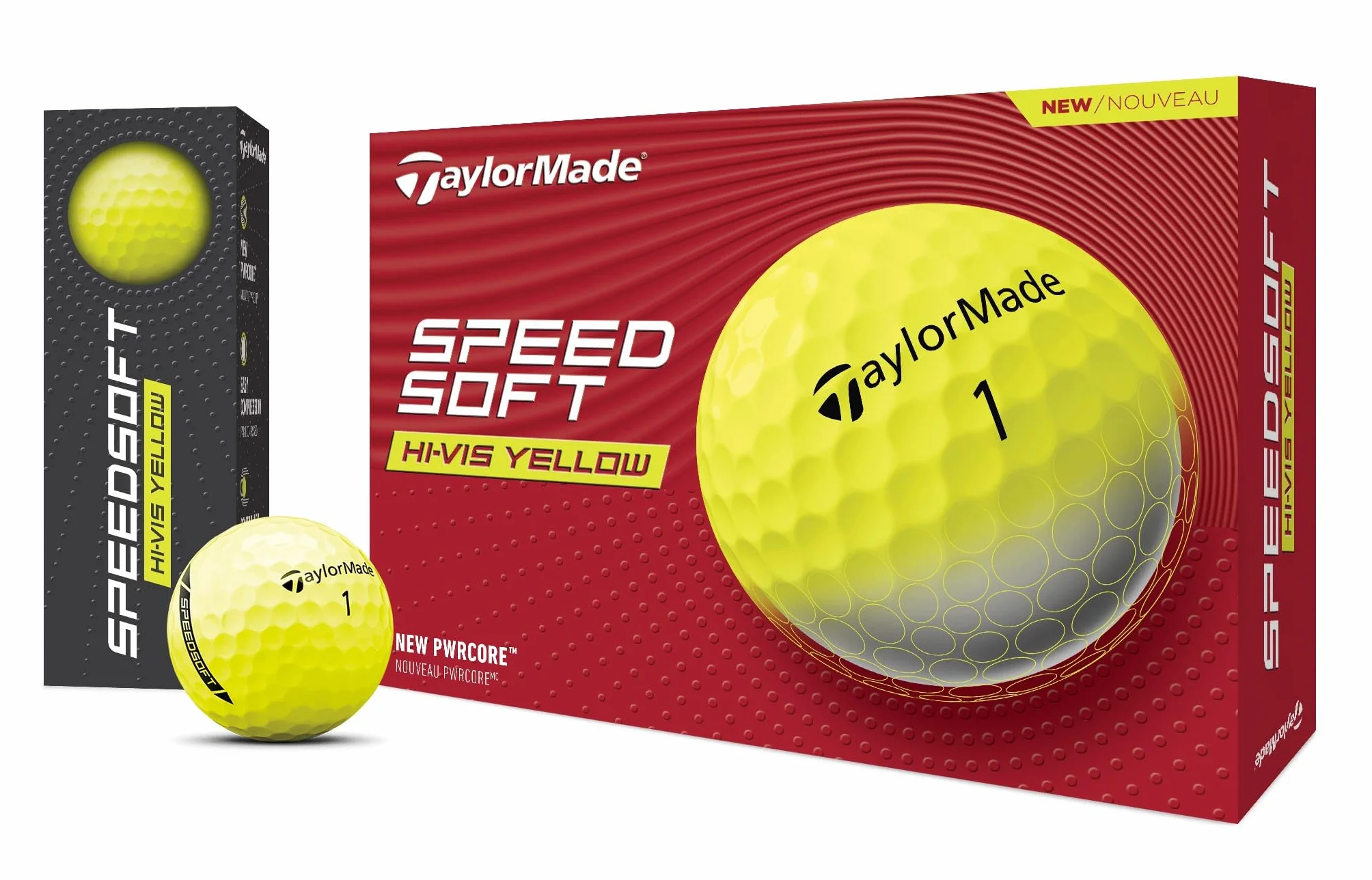 Taylormade SpeedSoft Pelotas de Golf Máxima Distancia Sensación Ultrasuave