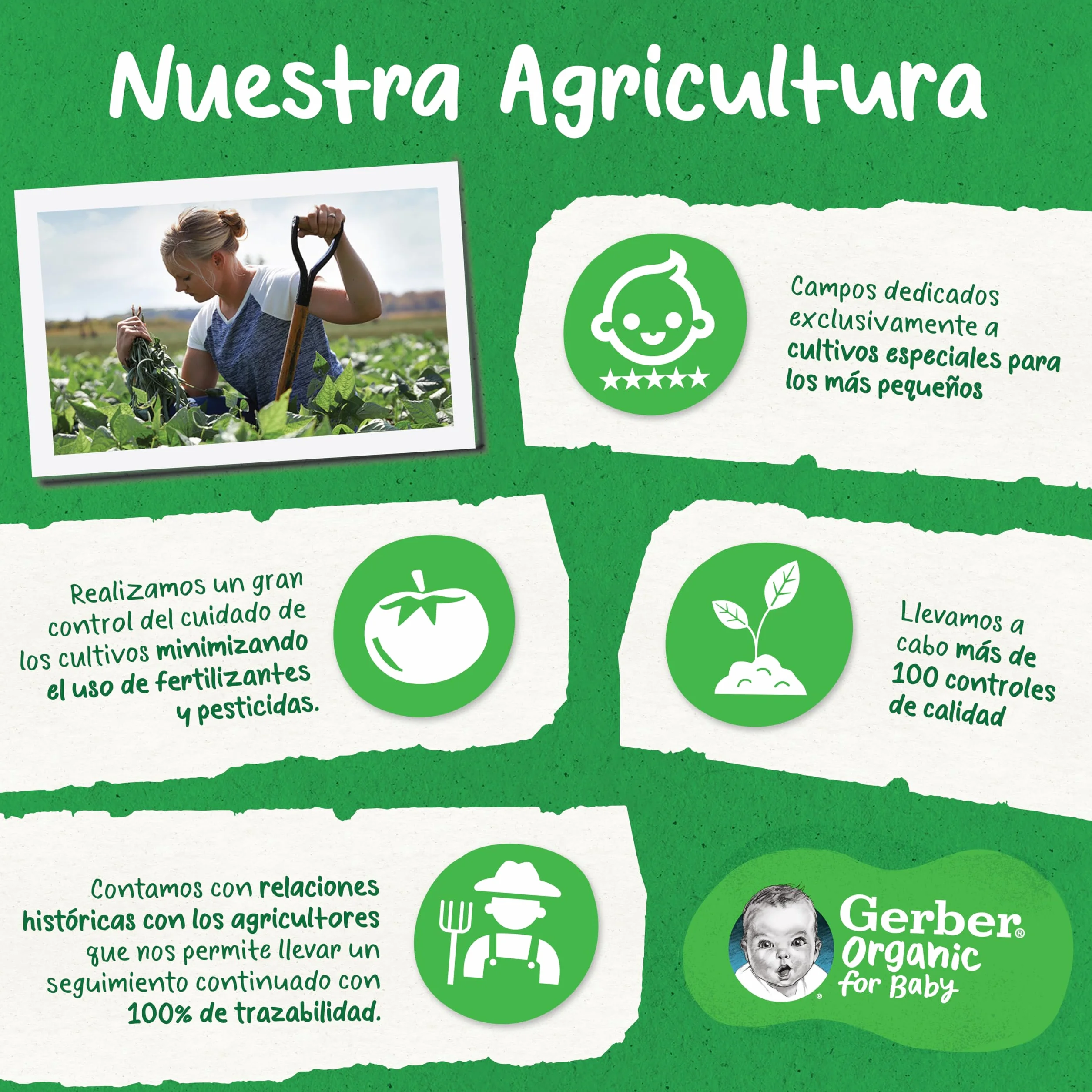 GERBER Organic Puffs Frambuesa y Plátano, Snack de Cereales para Bebés, Latitas 5x35g, a partir de 8 meses
