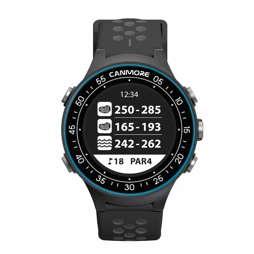 CANMORE TW411 Reloj GPS golf rastreador fitness 41000 cursos precargados chip IC azul