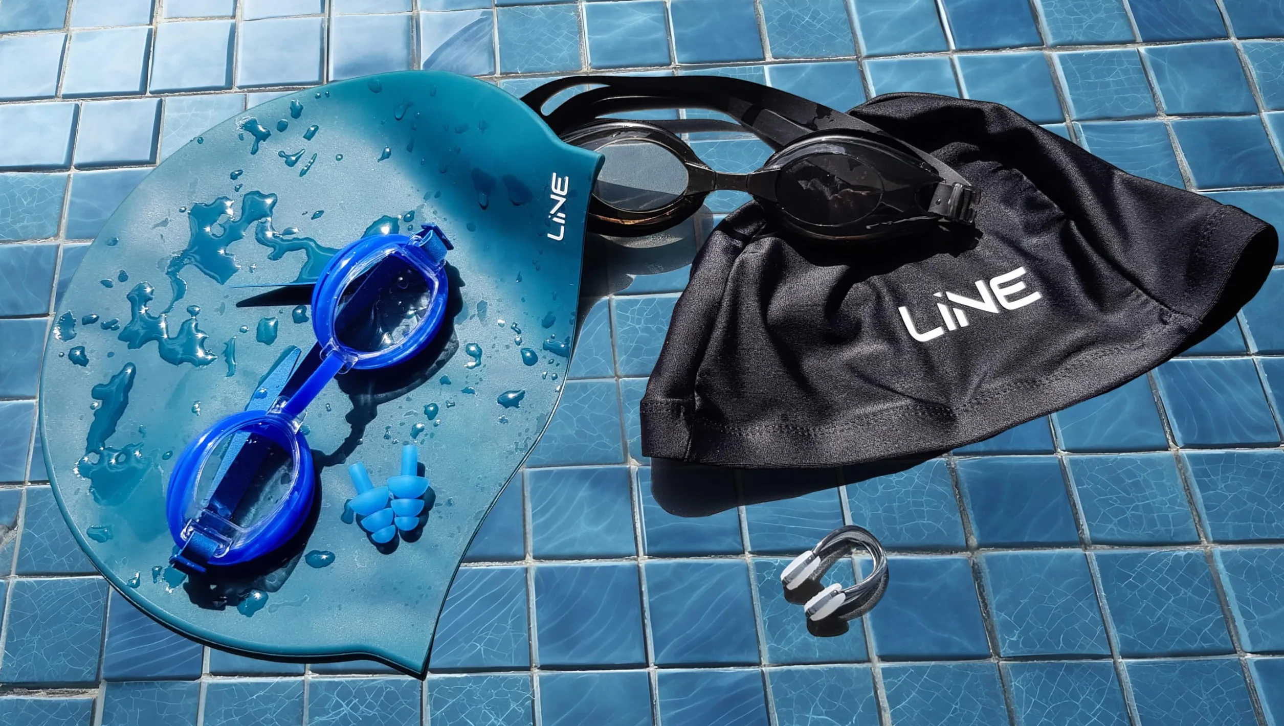 Pinza Nasal de Silicona Impermeable para Adultos, Negro