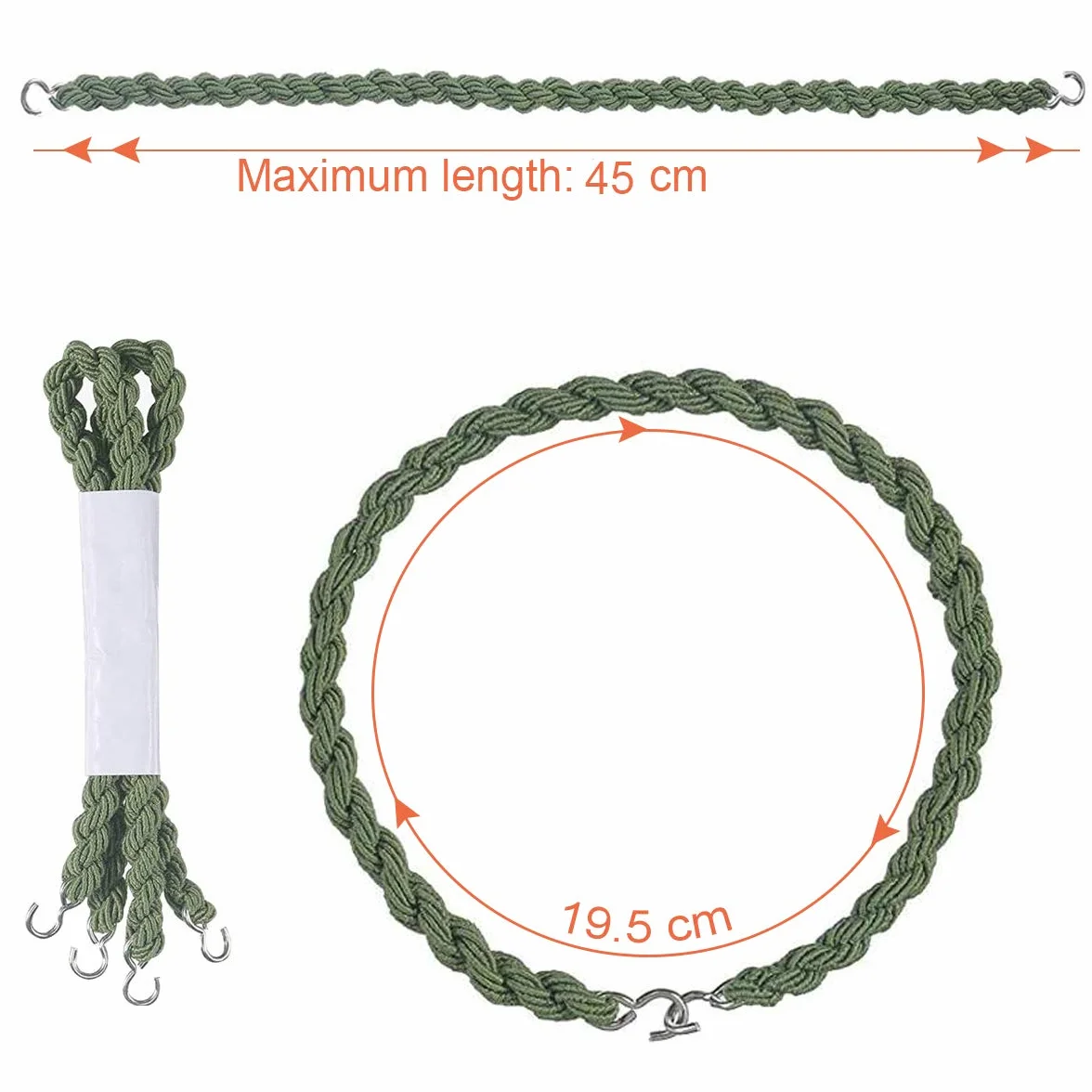 Militar Grado Arranque Bandas Correas Elásticas para Botas 6 Pares Blousing Ligas Verde