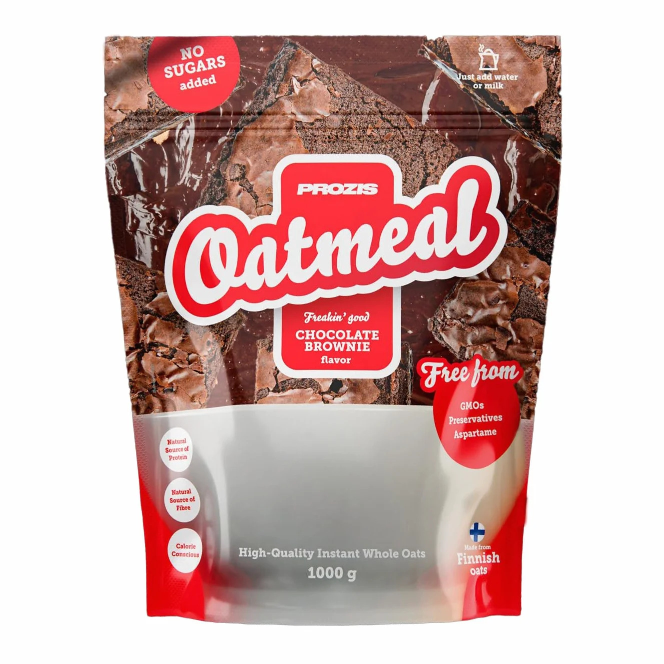 PROZIS oatmeal 1kg - harina de avena integral soluble- sabor chocolate