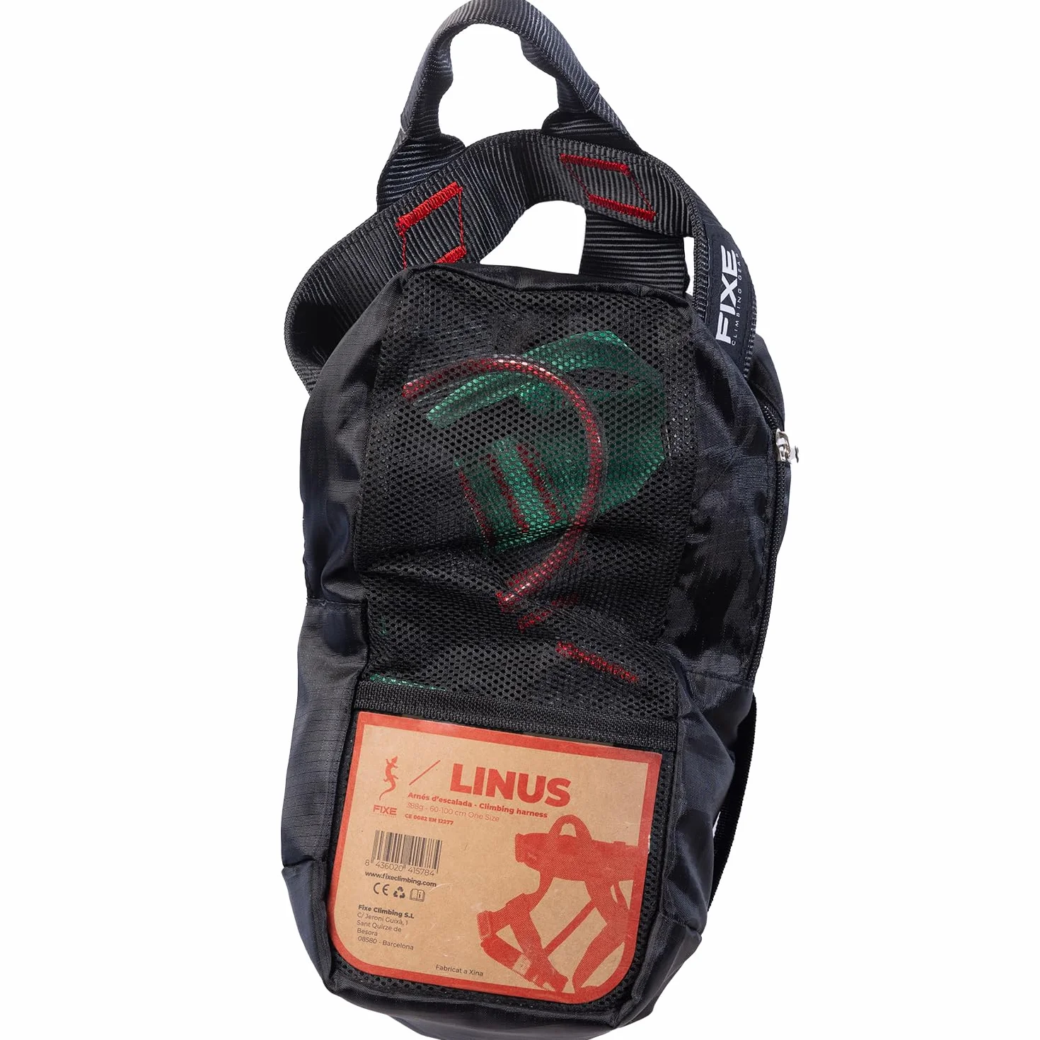 Arnés LINUS FIXE para Circuitos de Aventura en Altura, Talla Única, Cintura hasta 120 cm, Certificado EN12277