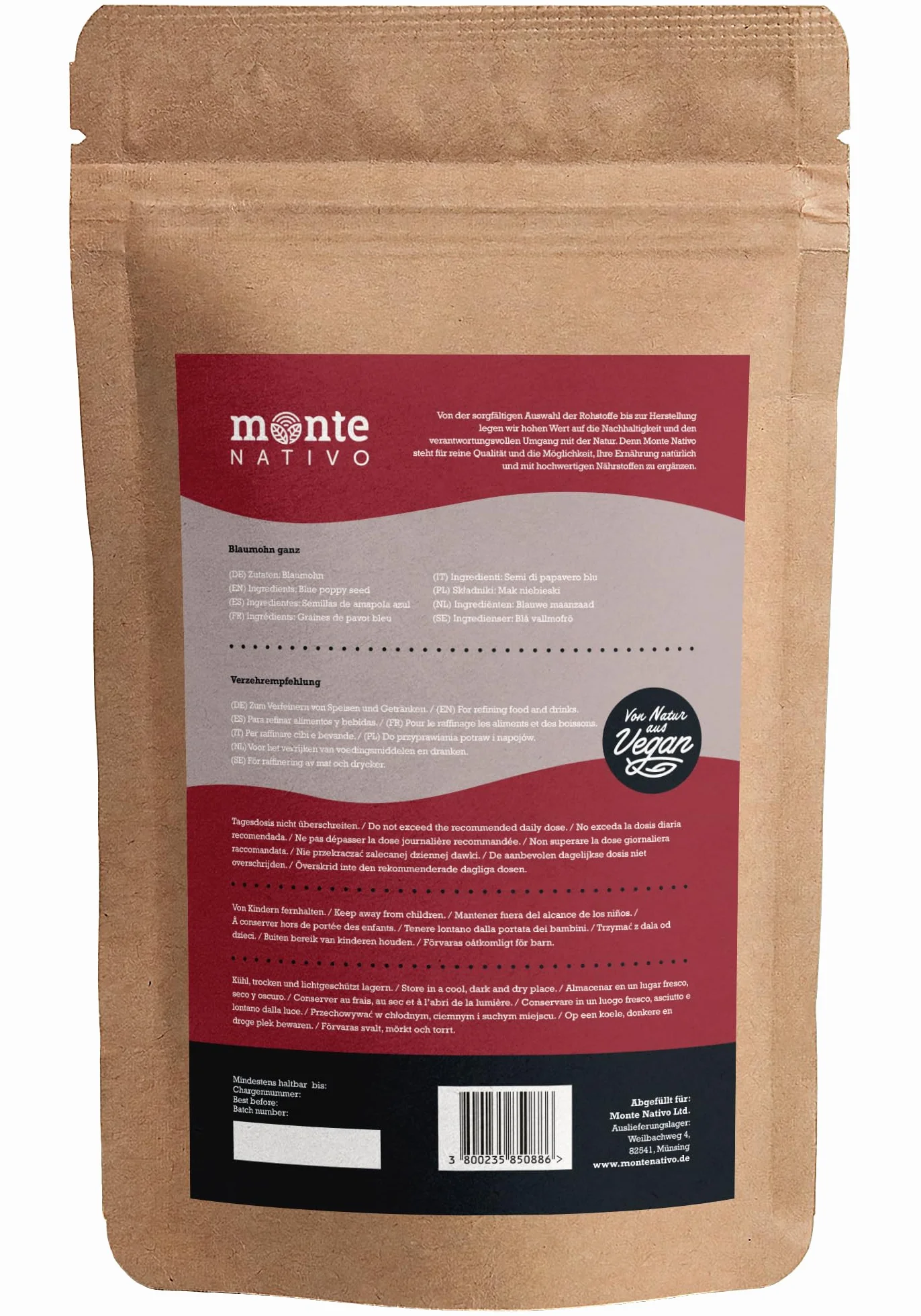 Semillas de Amapola Monte Nativo (500g) - Poppy Seeds para Cocinar