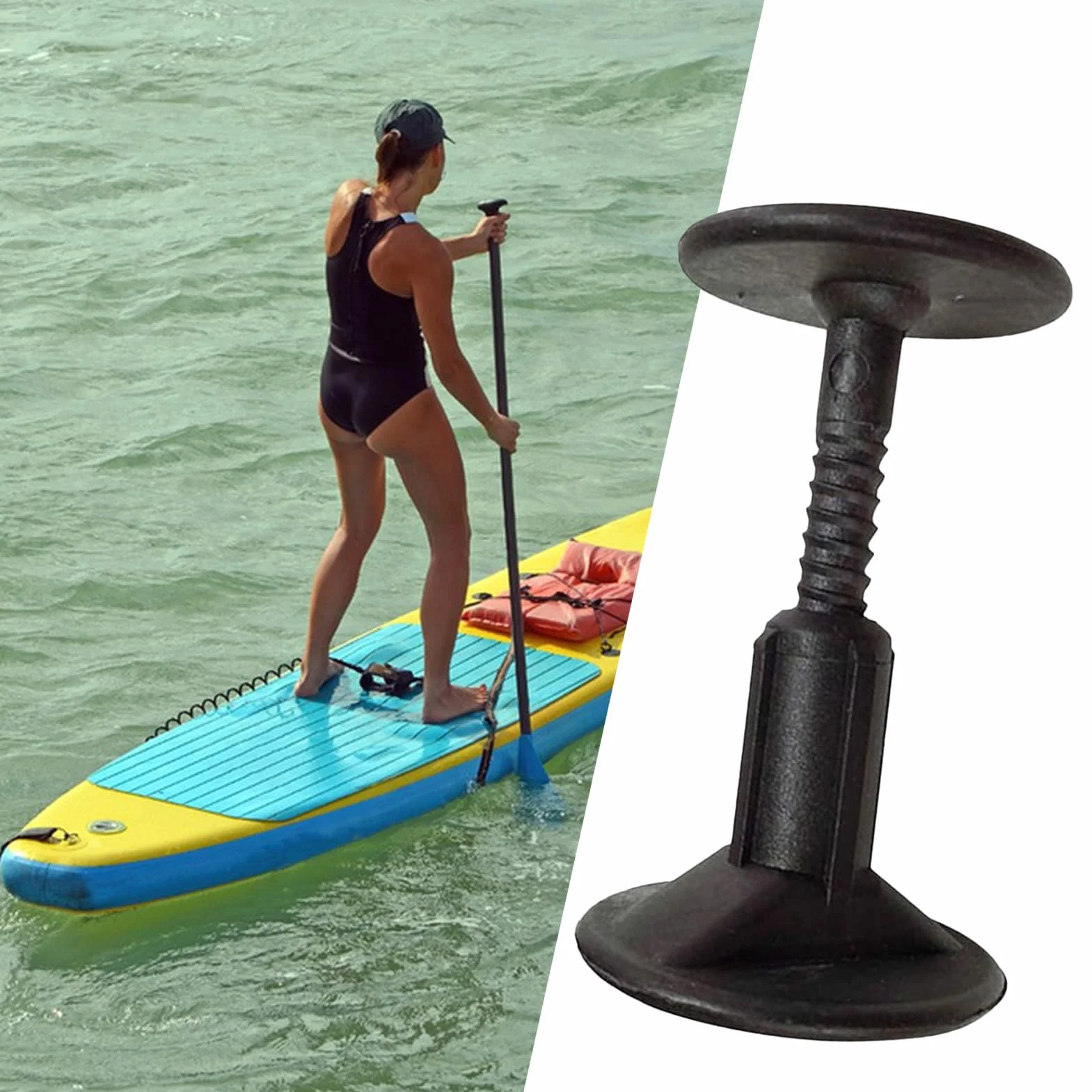 Enchufe para tabla de surf de cuerda para correa, accesorio portátil de fijación bobinado