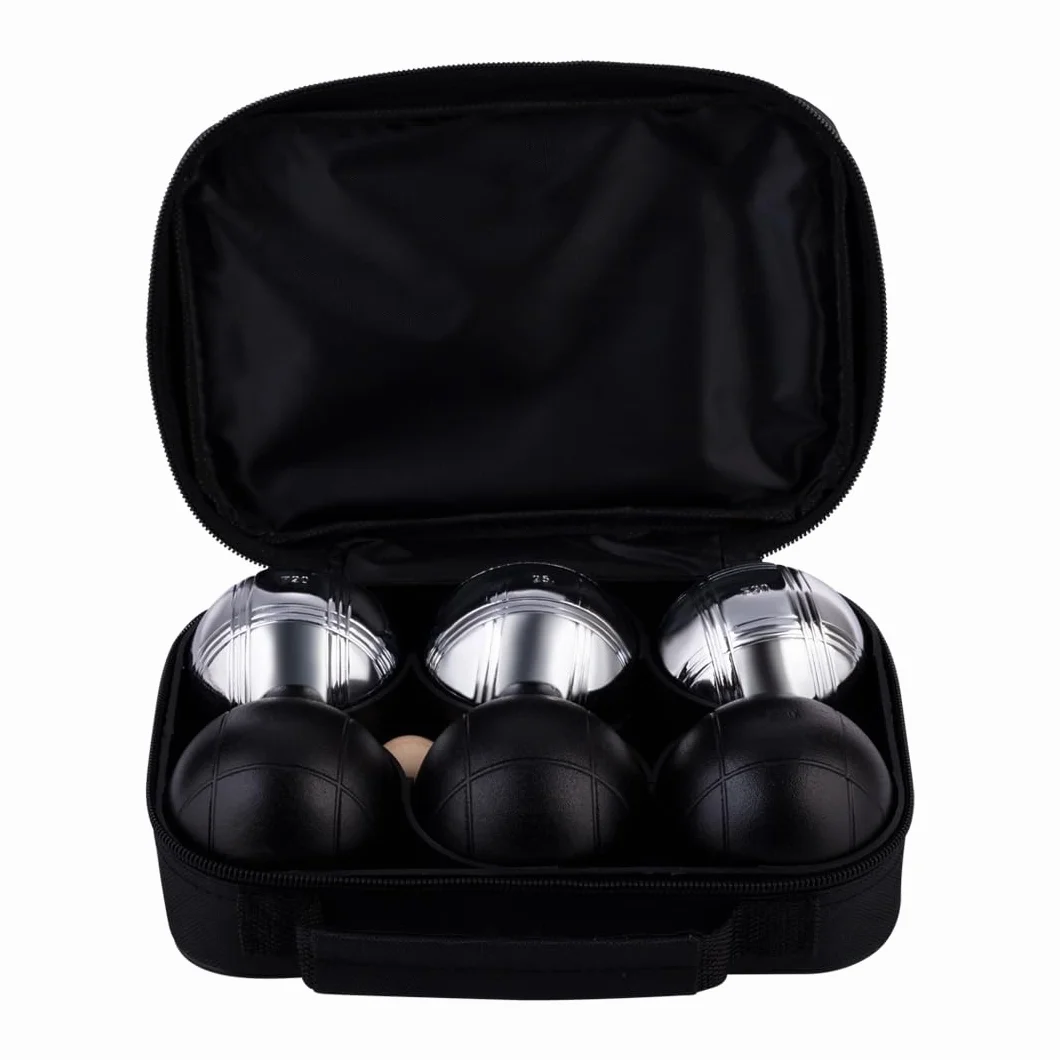 Engelhart Weiblespiele Juego de Bolas de Petanca 6 Unidades Negro Plateado