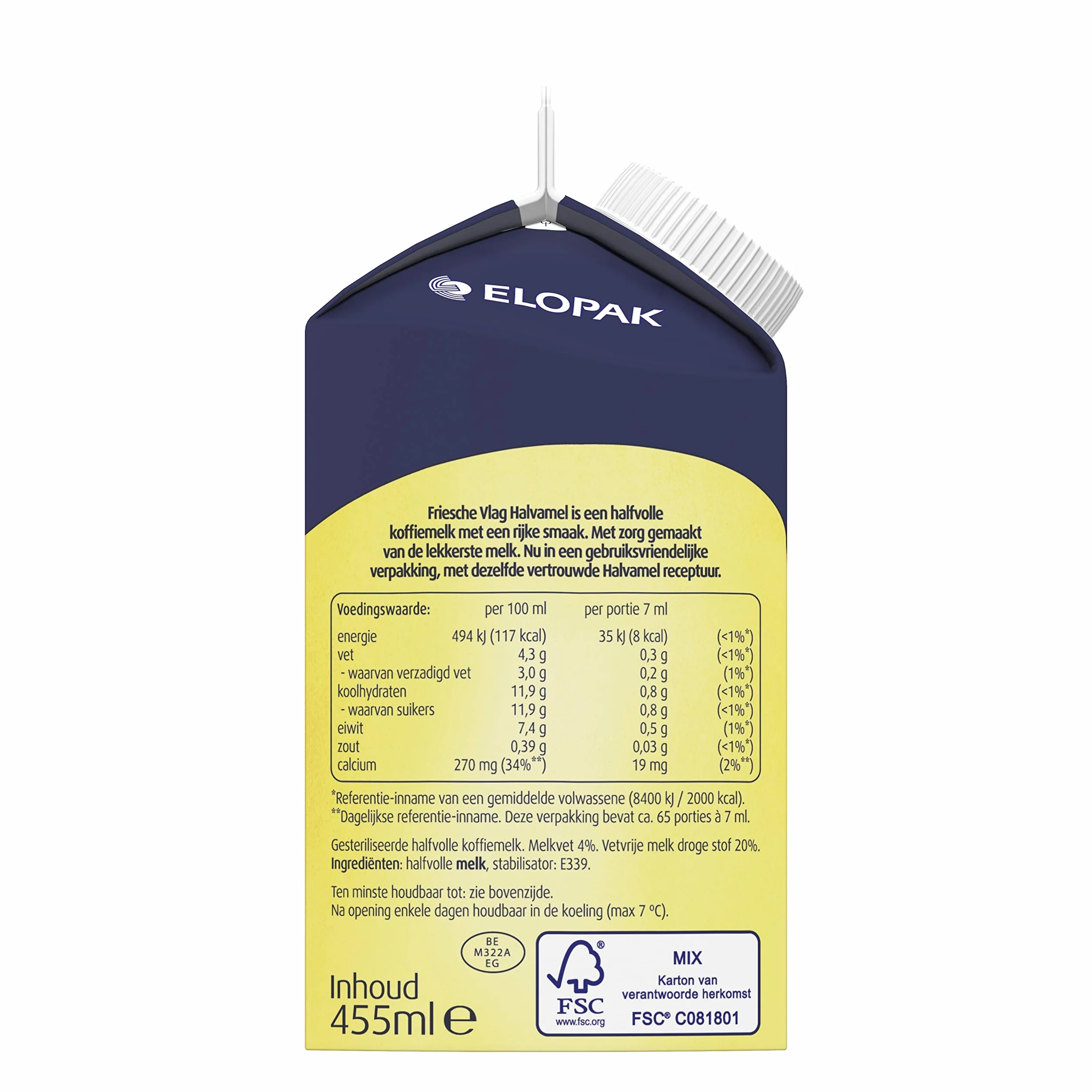 Friesche Vlag Café Halvamel 18 x 455 ML