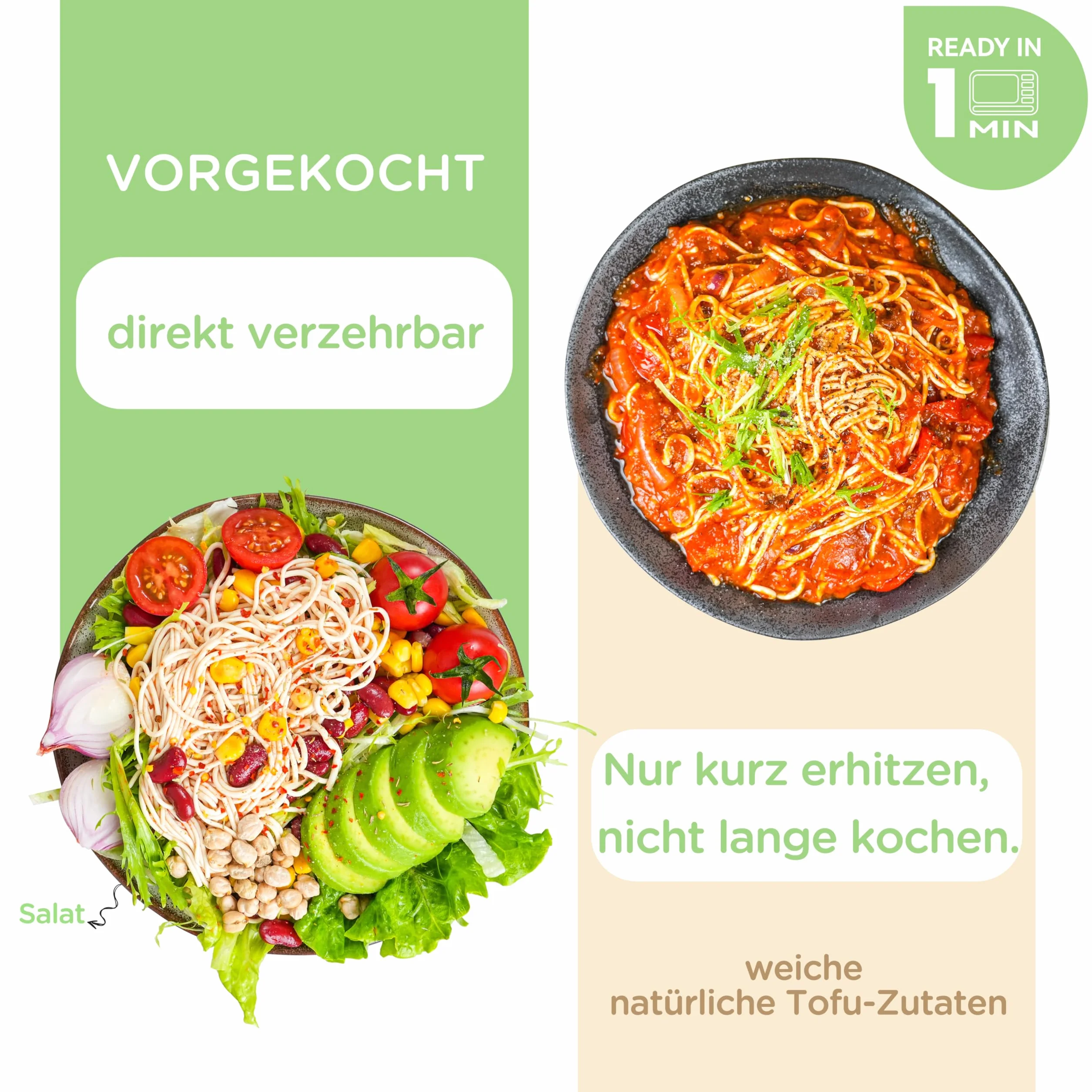 Elf-Family Fideos de tofu - (300 g × 6er) Fideos Instantáneos de Alta Proteína, Menos Carbohidratos, Baja en Carbohidratos, Vegana, Preparación Rápida, Auténtica de Tailandia, Baja Grasa y Sin