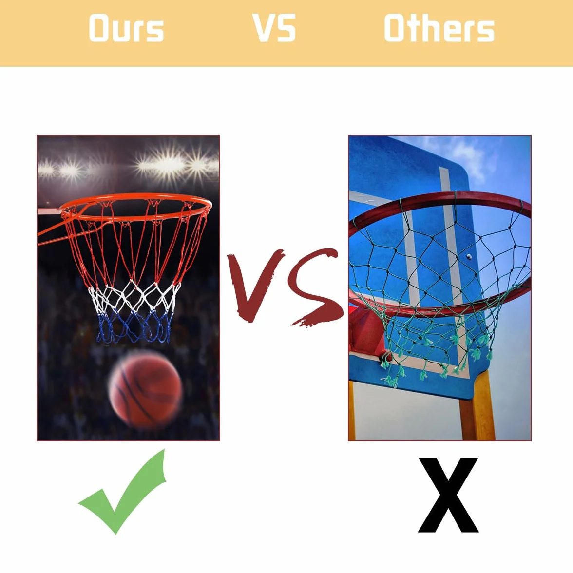 LIFEZEAL Aro de Baloncesto 45 cm, Canasta con Red de Nylon, Equipo Deportivo