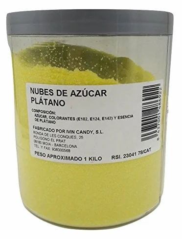Algodón Nubes de Azúcar Plátano 1 Kg