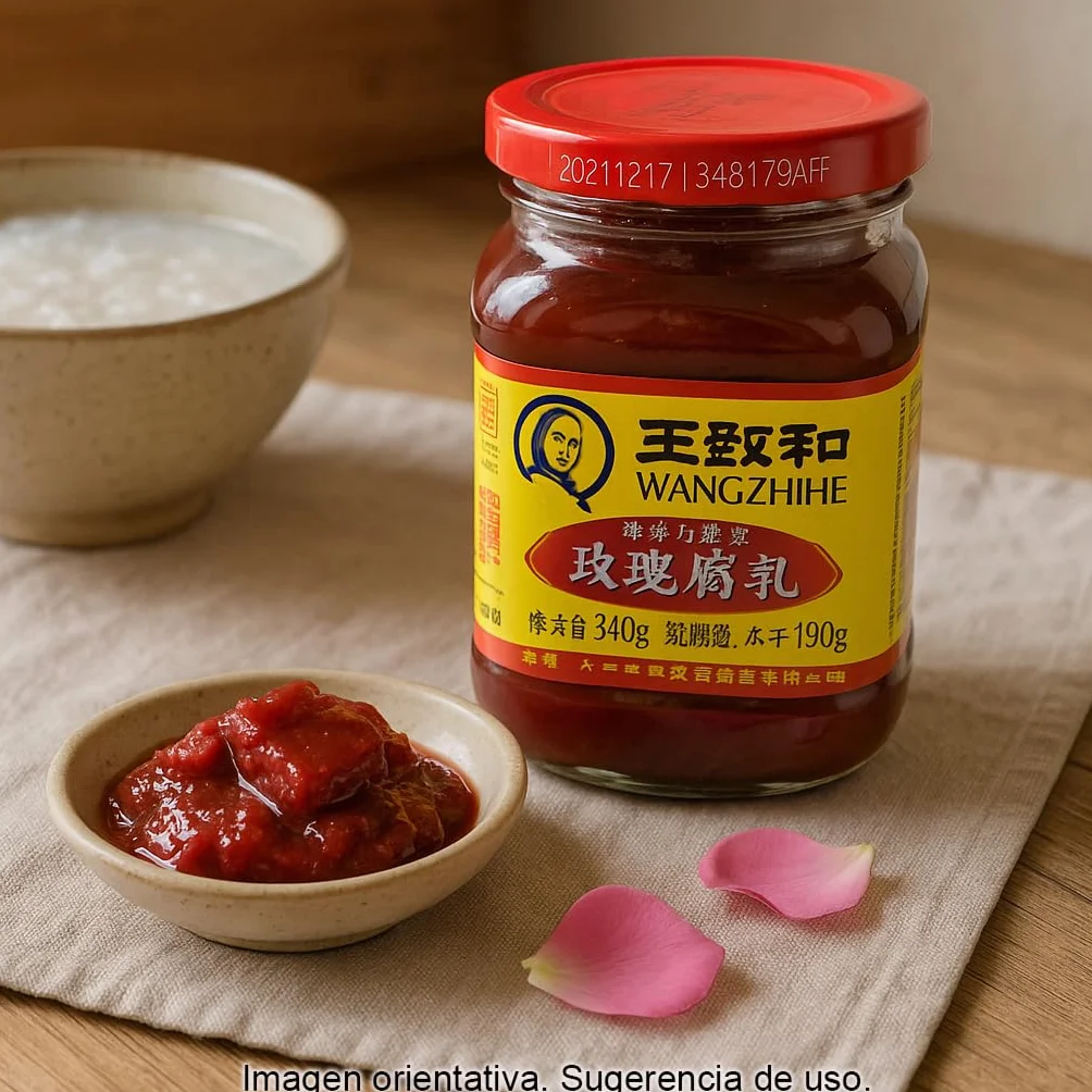 Tofu fermentado con rosas 340 g pasta umami cocina china condimento aromático intenso