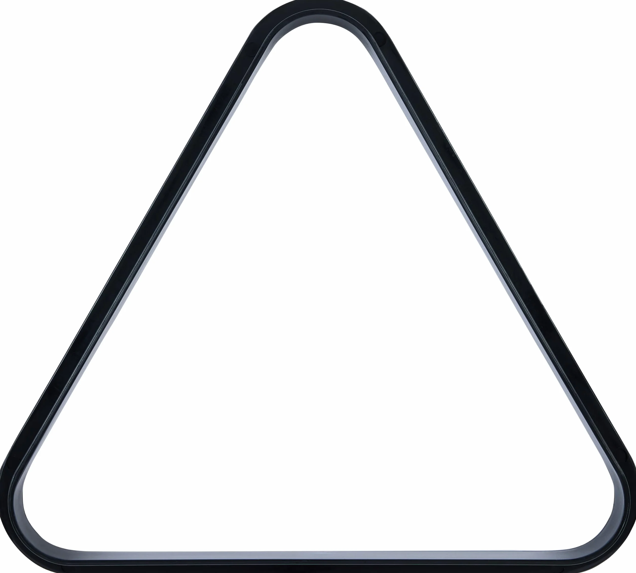 POWERGLIDE Estante Triangular para Pelotas de Billar, Capacidad 10-15 Pelotas, Plástico Negro
